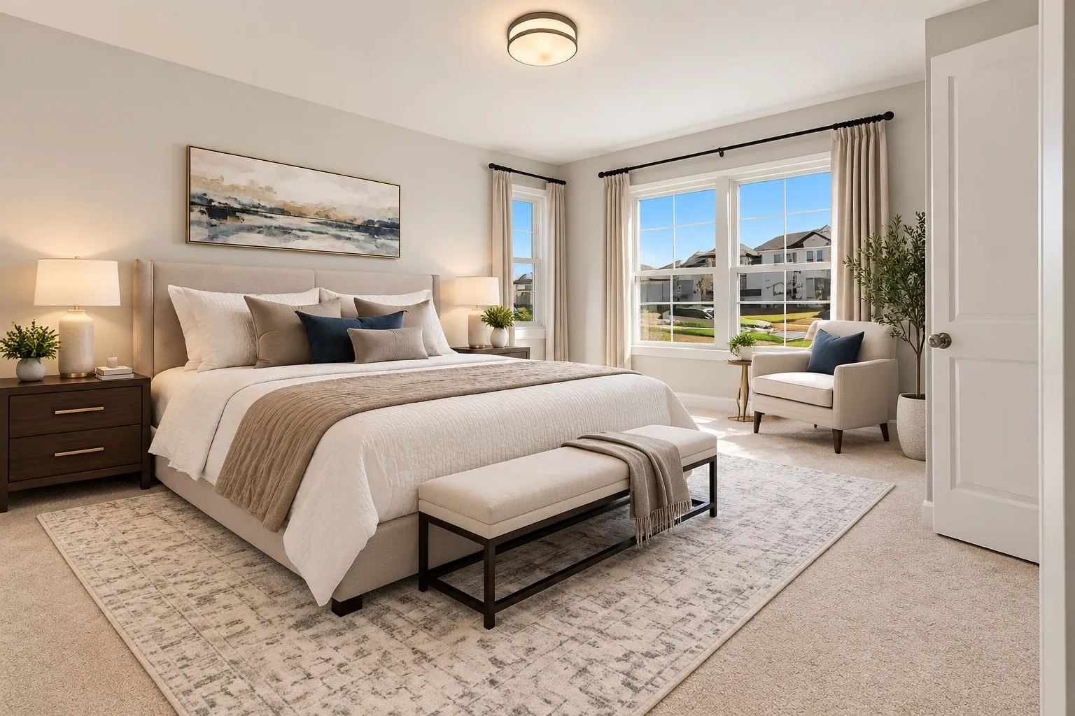 Bedroom 2, Spacious - virtually staged