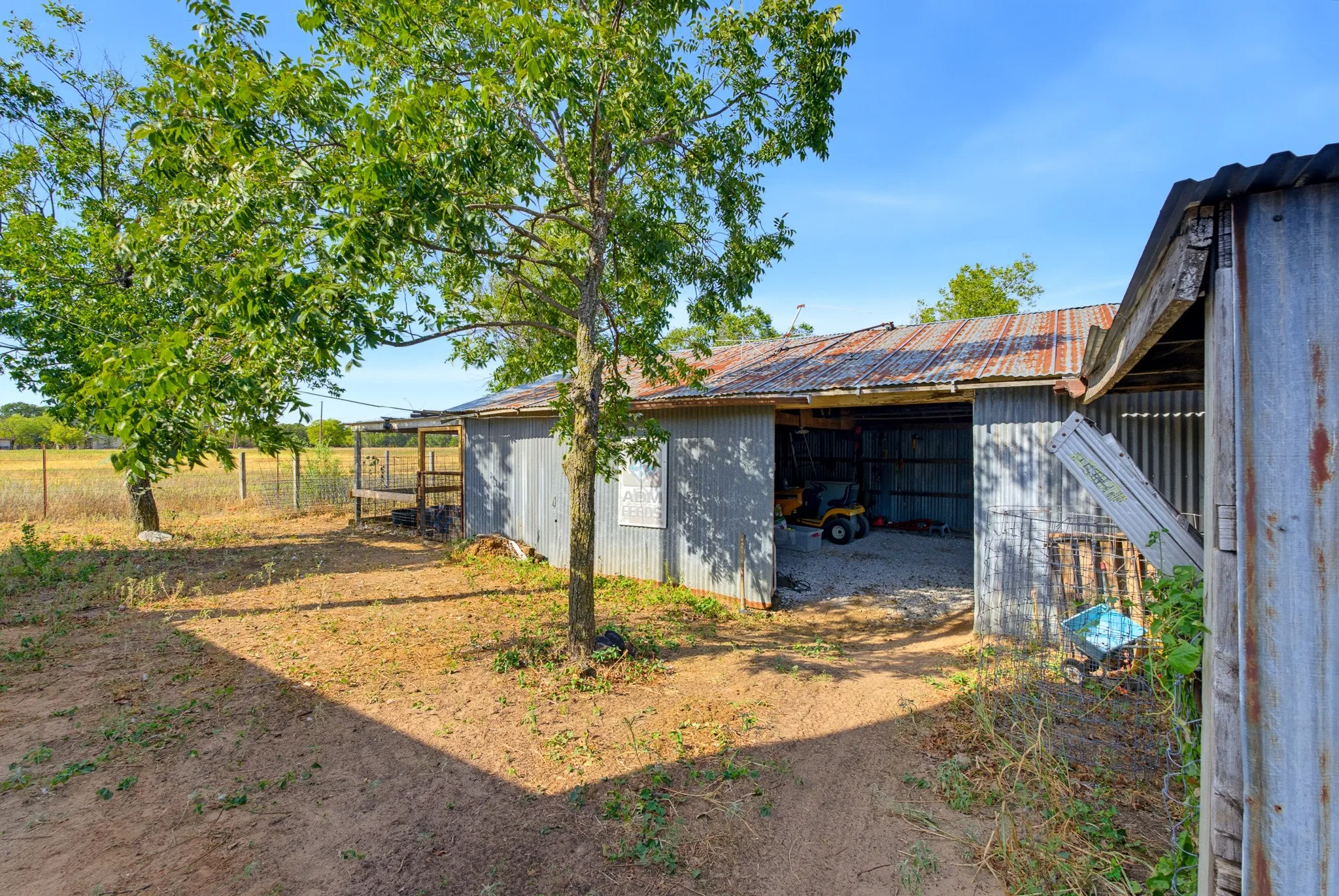 Covered barn area