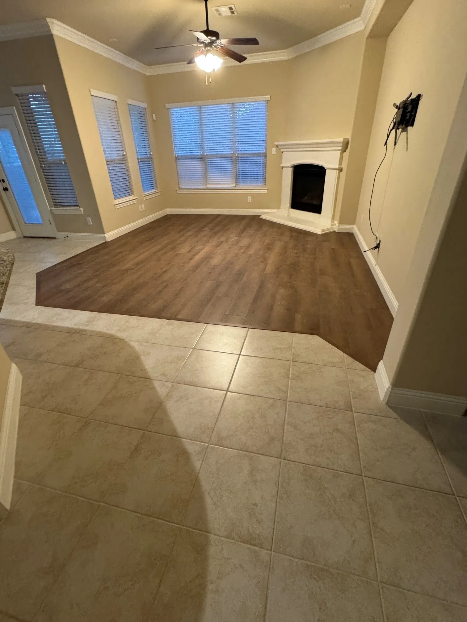 Open Living Area with LVP