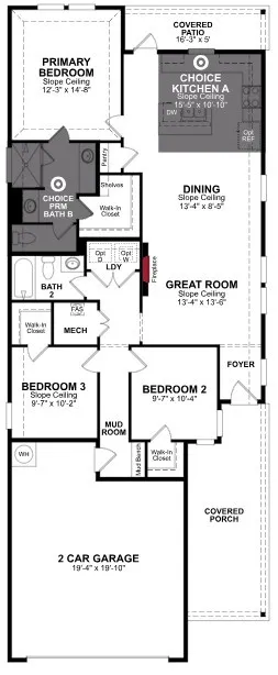 Beazer Homes Saratoga Daisy Floorplan.