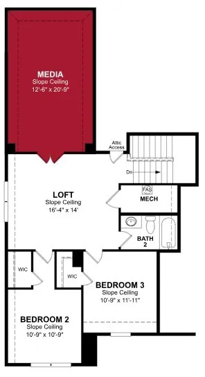 Beazer Homes Saratoga Avalon Floorplan.