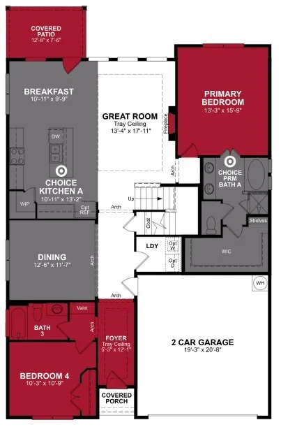 Beazer Homes Saratoga Avalon Floorplan.