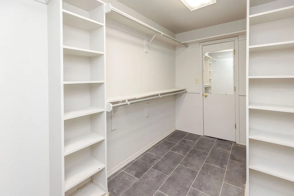 Primary bedroom closet.