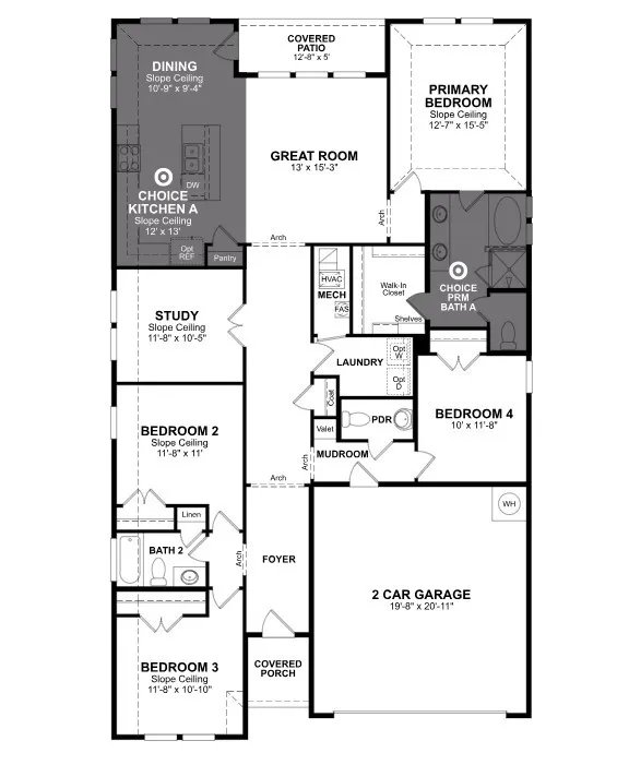 Beazer Homes Saratoga Magnolia Floorplan.