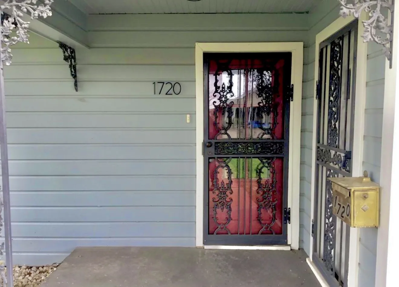 Front Door with additional entrance to bedroom.