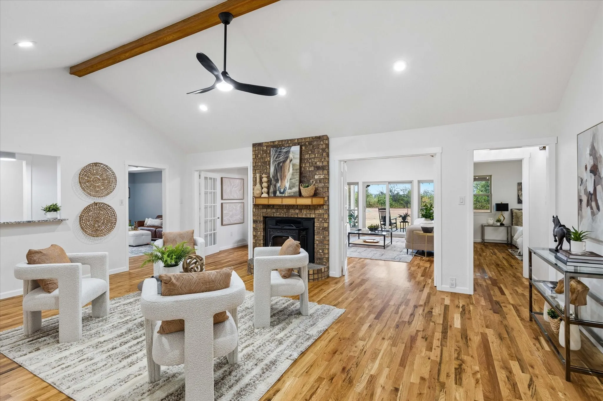 Beautiful flow and 3 living spaces
