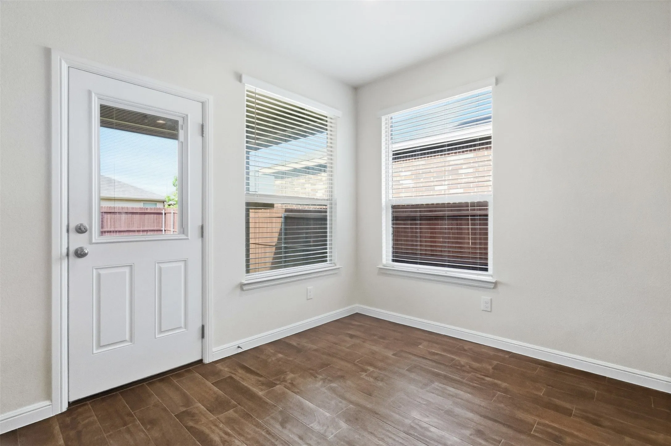 Back door to patio