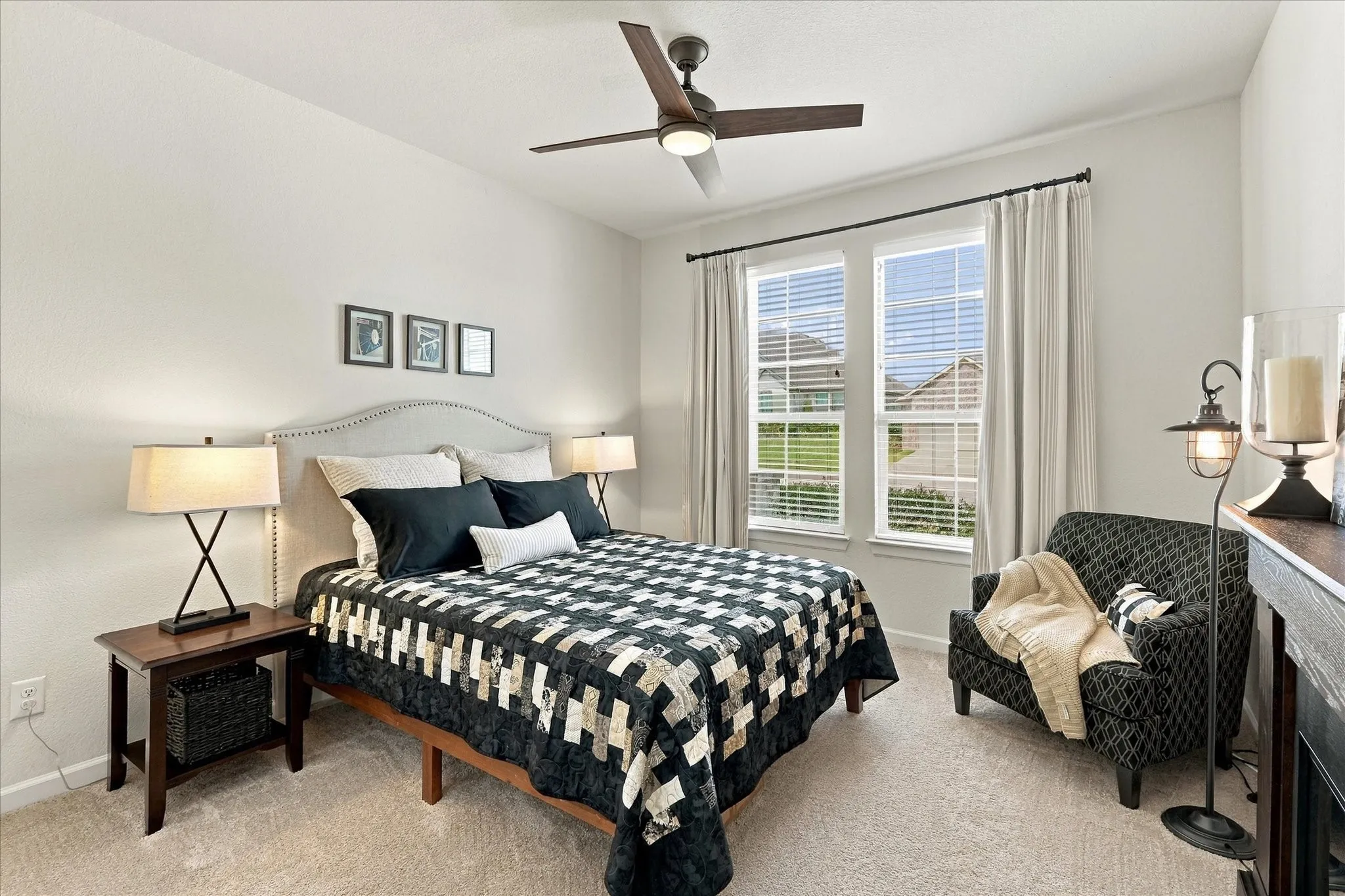 Bright, spacious and beautifully inviting, this secondary bedroom offers generous proportions, abundant natural light and plenty of room for a comfortable sitting area.