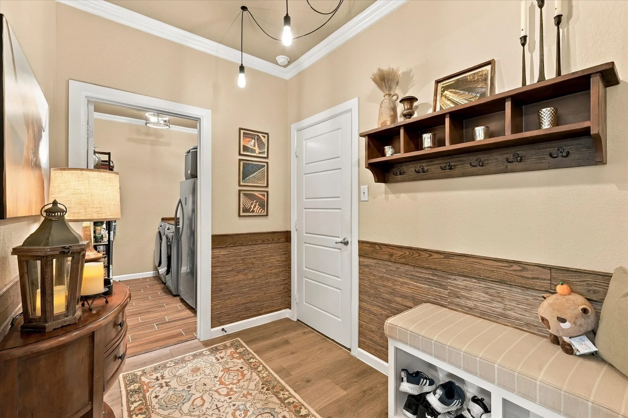 Step outside to a peaceful covered patio overlooking a beautifully maintained backyard—an inviting setting for morning coffee, evening relaxation or outdoor dining.