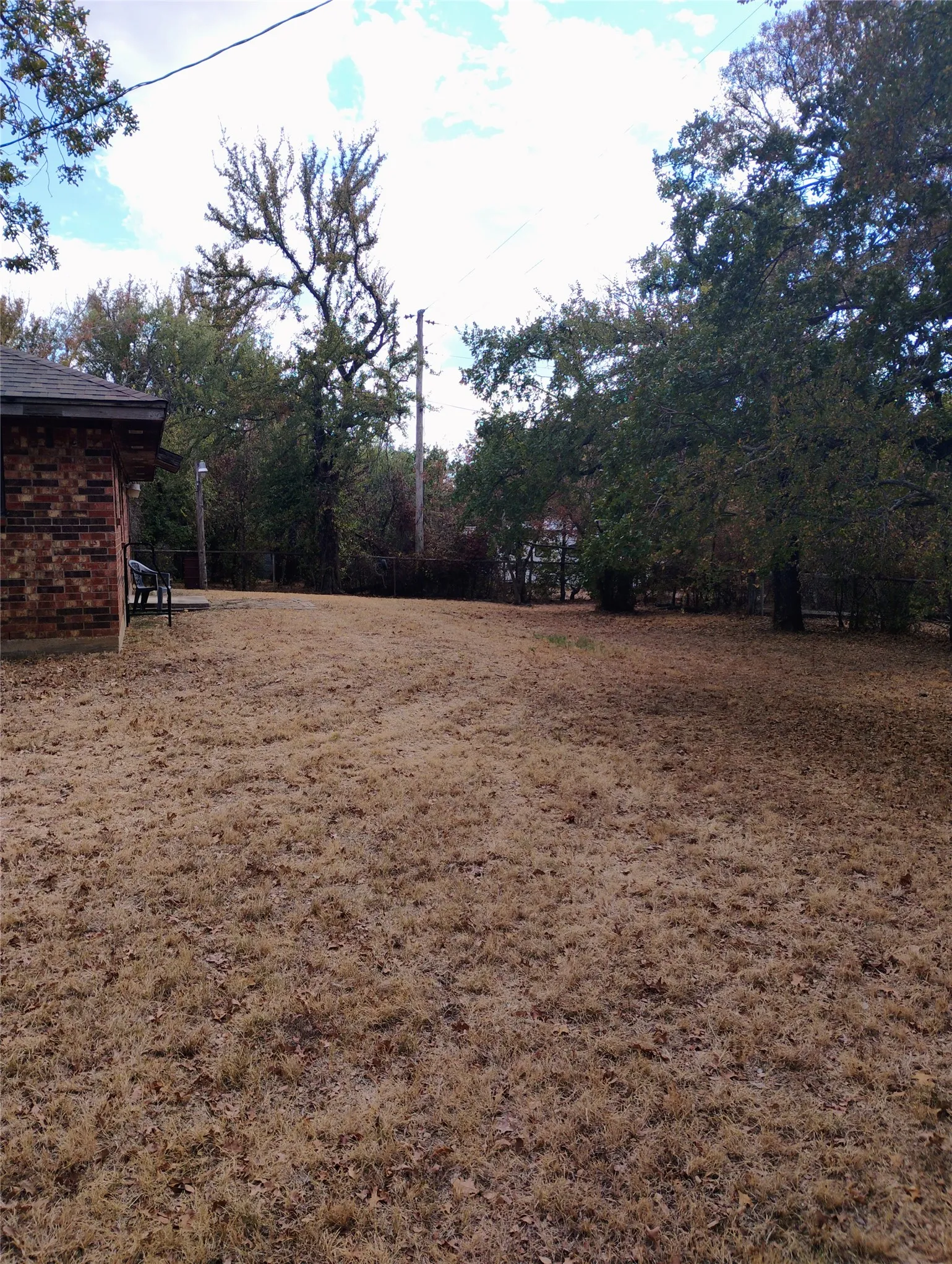 SIDE YARD OF HOME