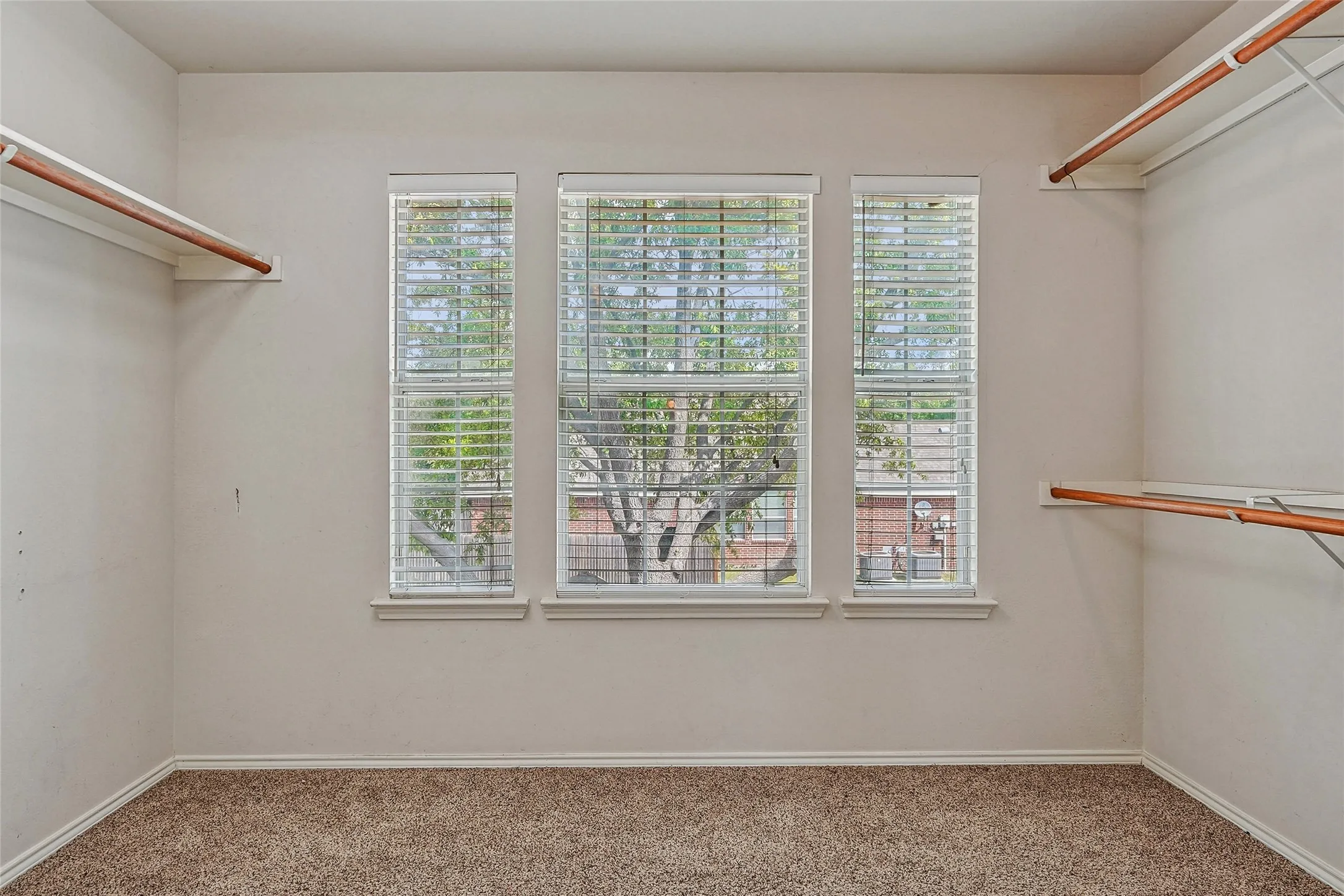 Walk in closet featuring carpet flooring