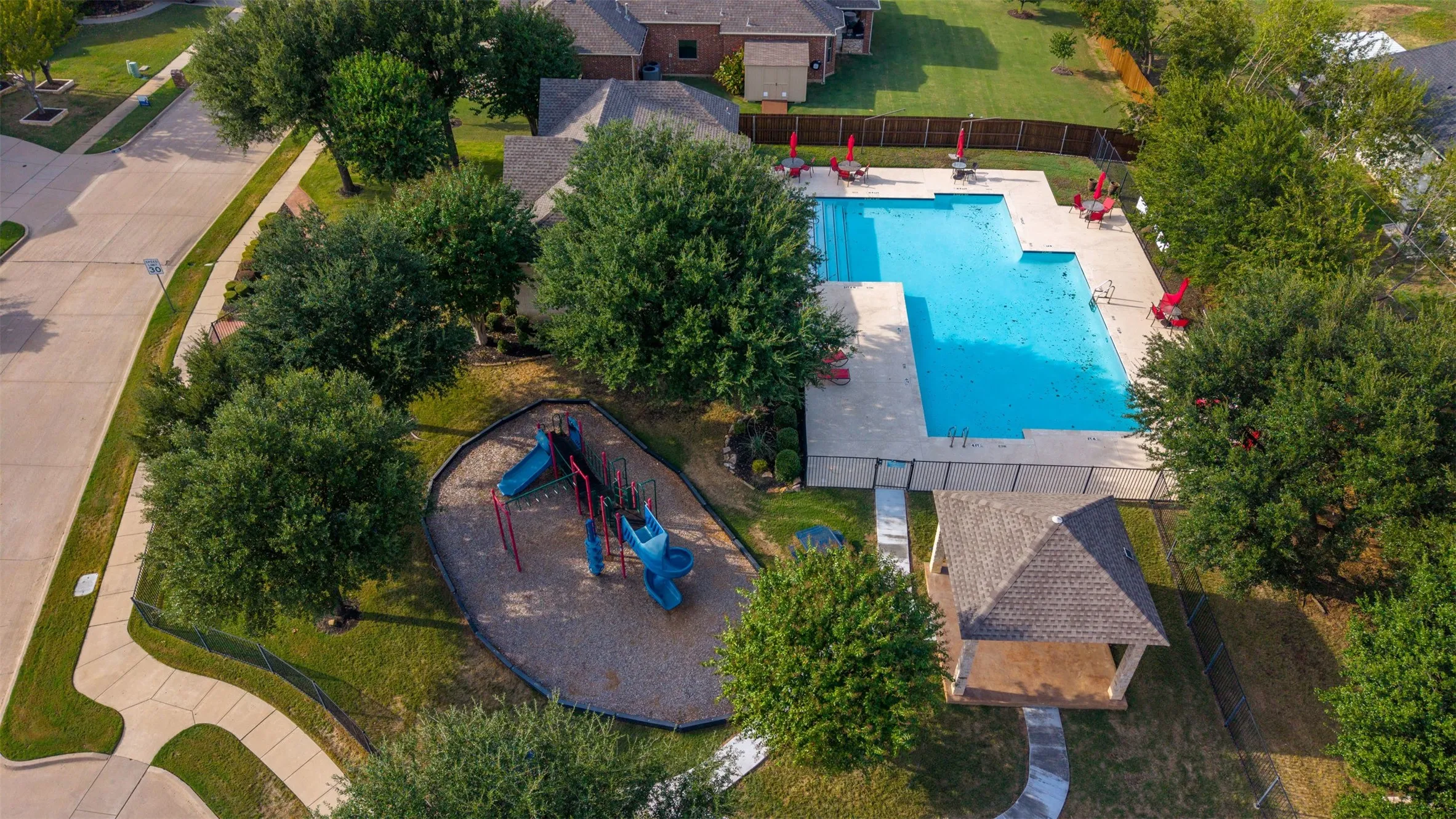 community pool and park