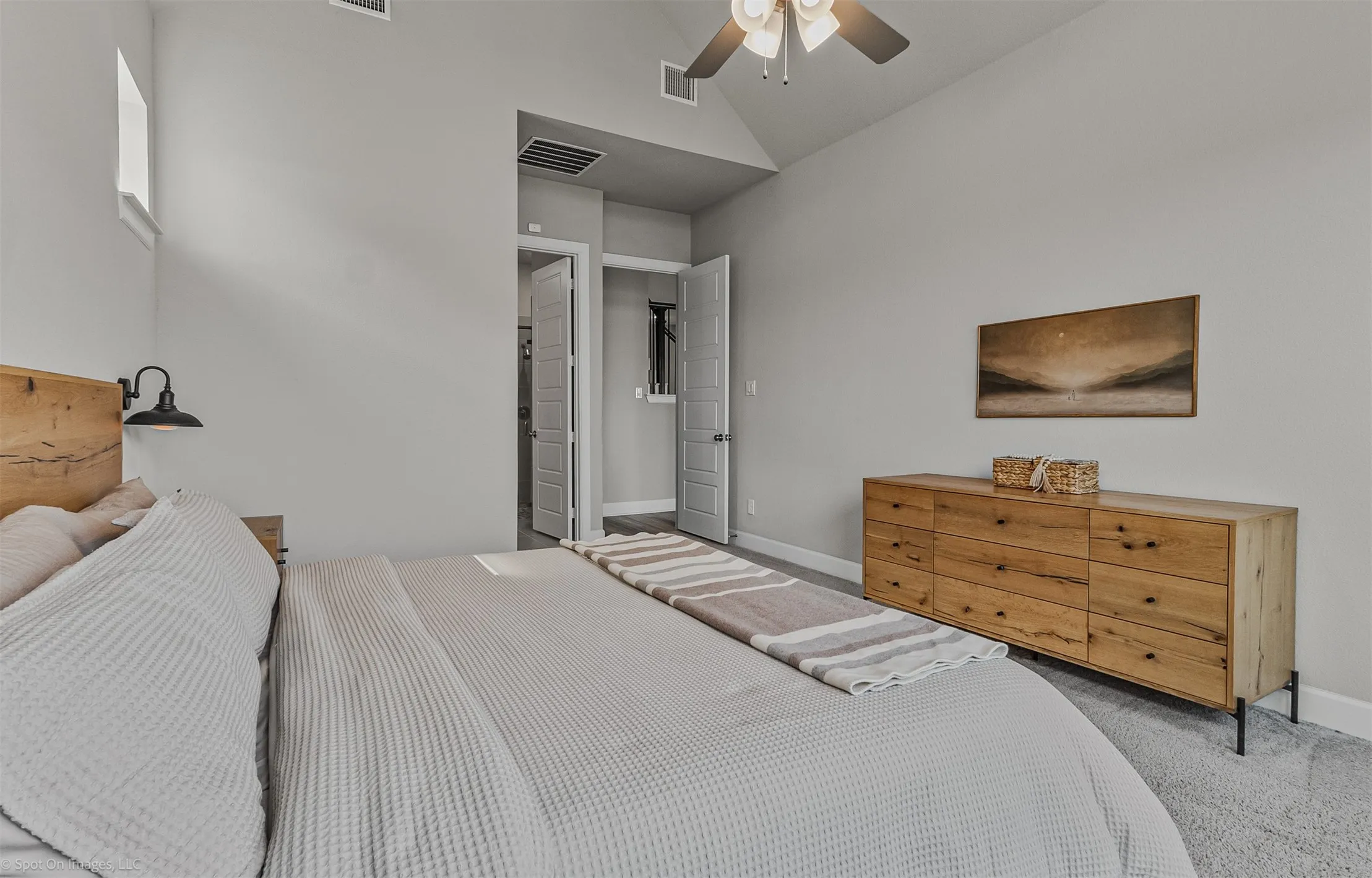 Primary bedroom of 1302 20th St, Argyle, TX in Harvest by Hillwood