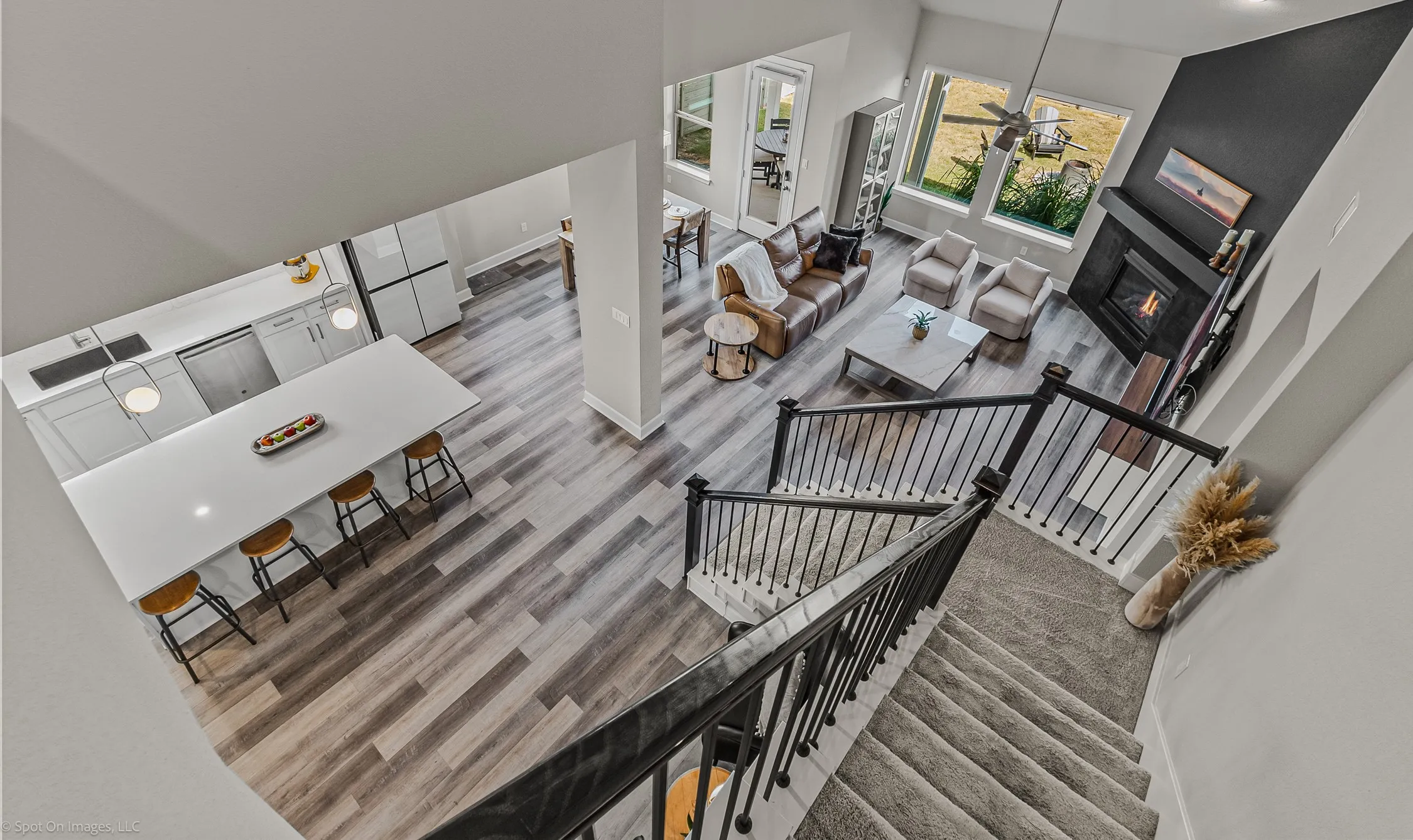 View from top of stairs of 1302 20th St, Argyle, TX in Harvest by Hillwood