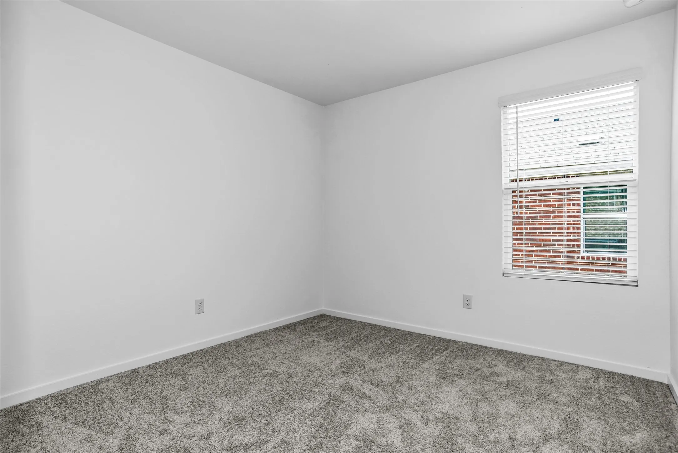 Unfurnished room with carpet flooring and baseboards