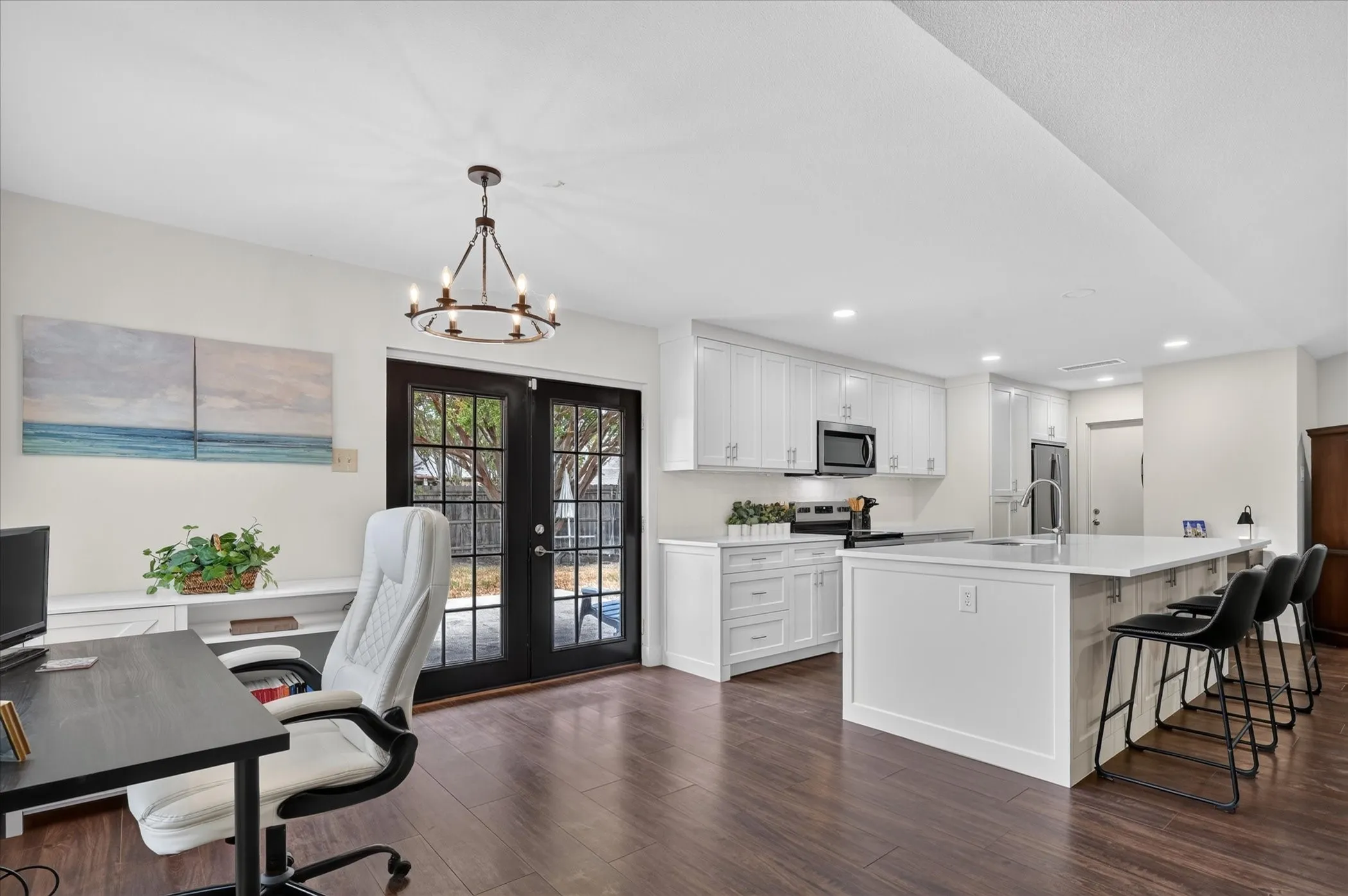 Wonderful french doors to your backyard