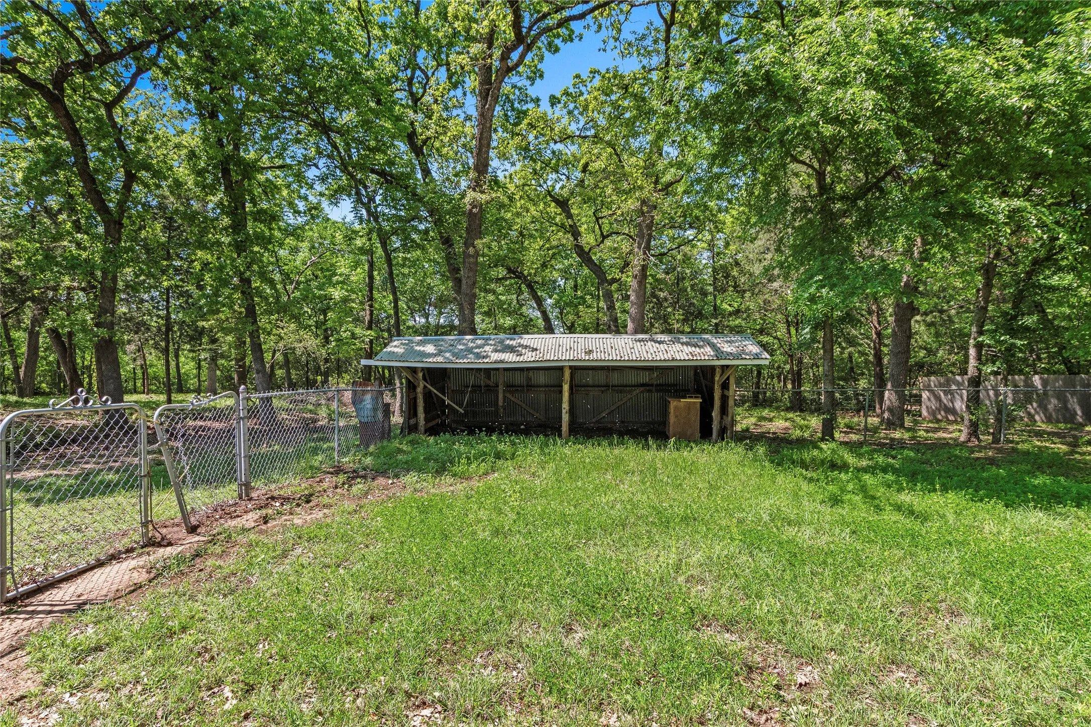 A second fenced area could be dog run, chicken coop or garden--use your imagination!