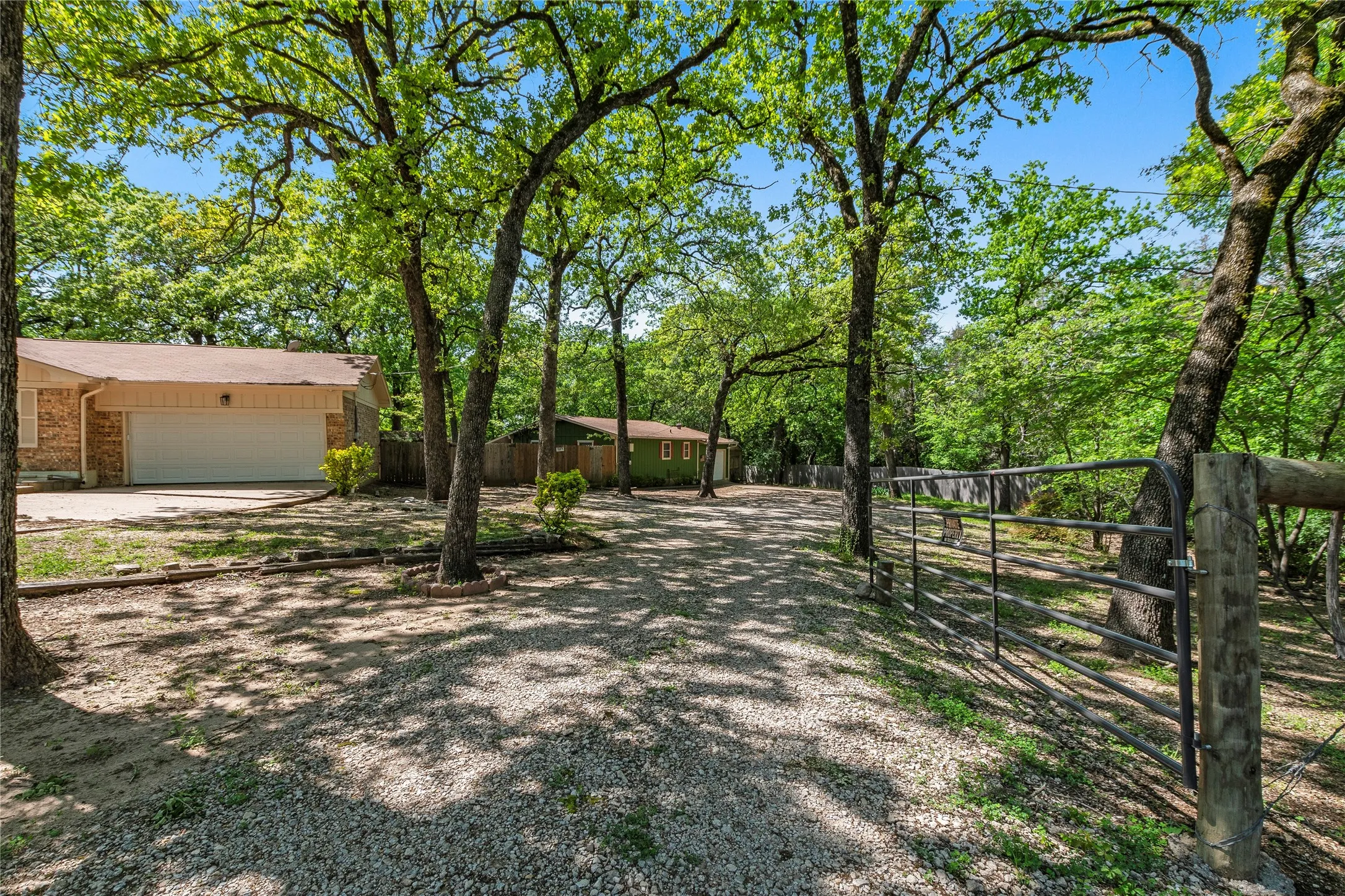 Private Driveway and gate to guesthouse