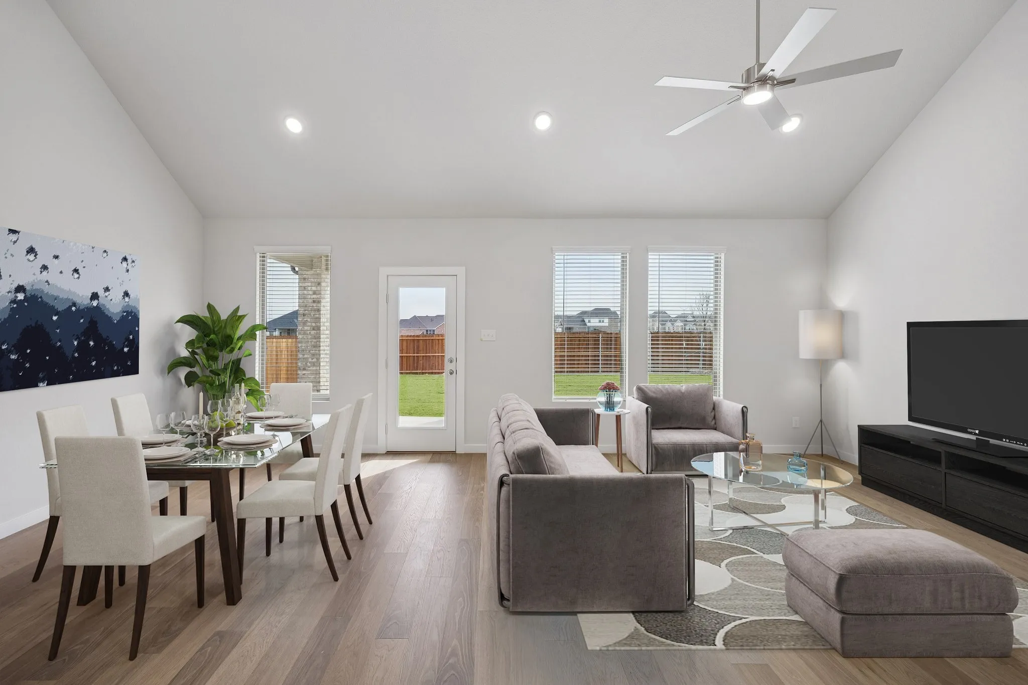 Living and Dining Rooms in the Masters home plan – REPRESENTATIVE PHOTO