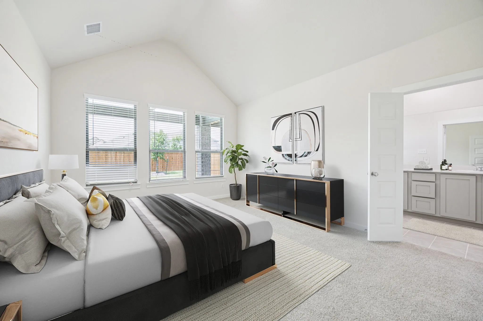 Primary Suite in the Claret home plan – REPRESENTATIVE PHOTO