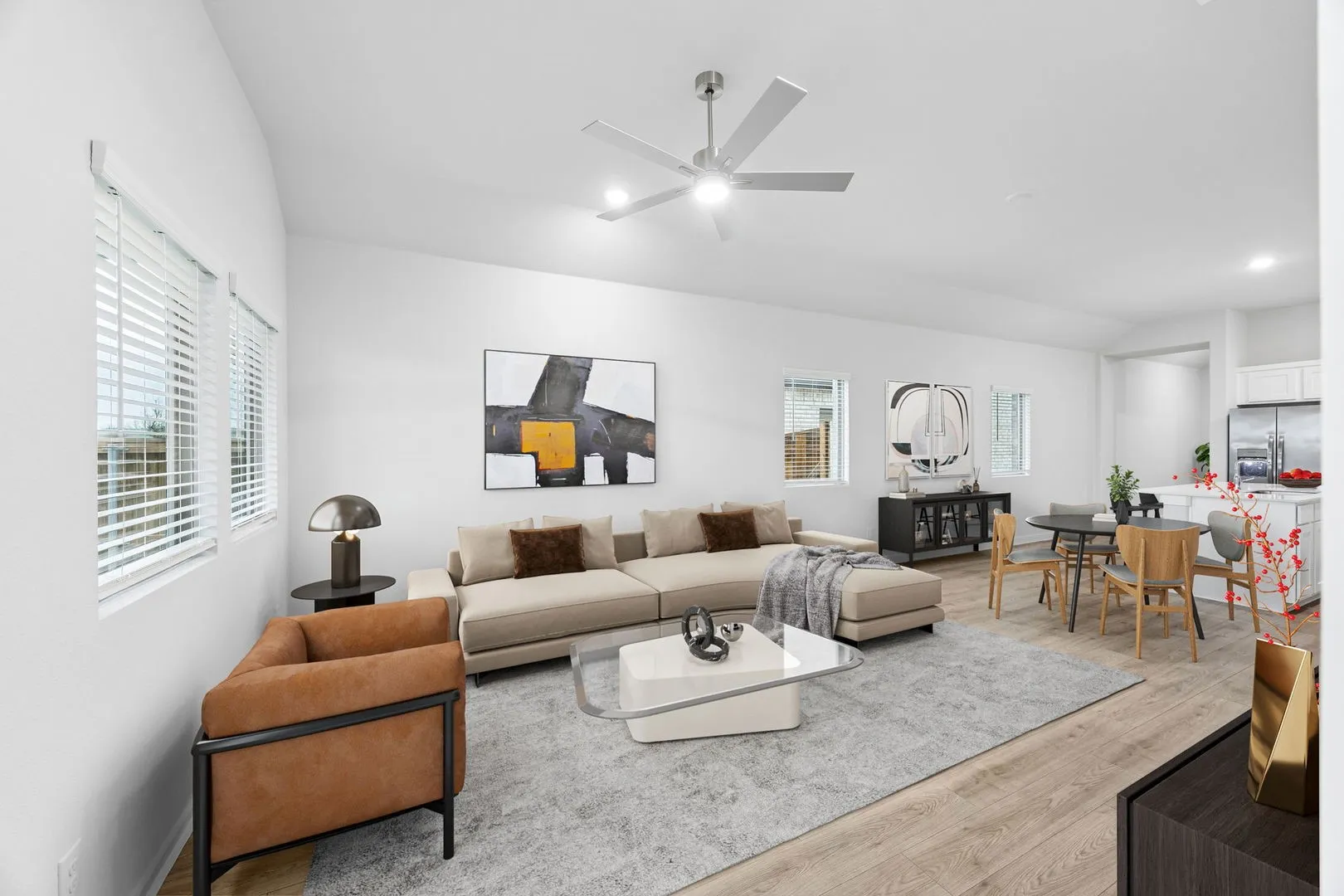 Living Room in the Cedar home plan – REPRESENTATIVE PHOTO