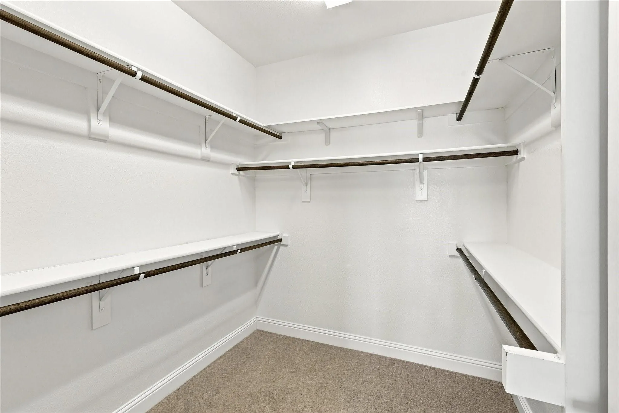 Spacious walk-in closet