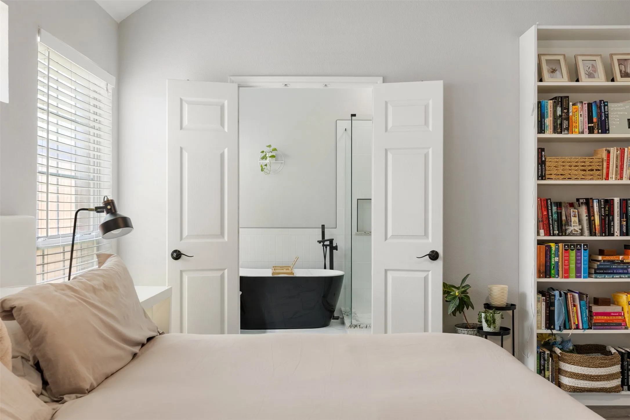 Primary bedroom & bathroom