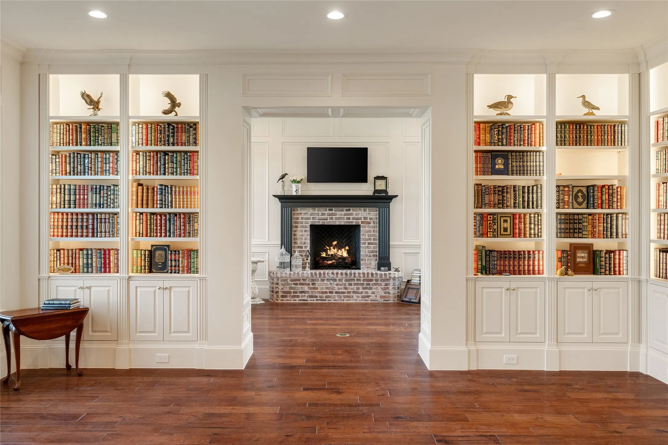 View from library to sun room/sitting room
