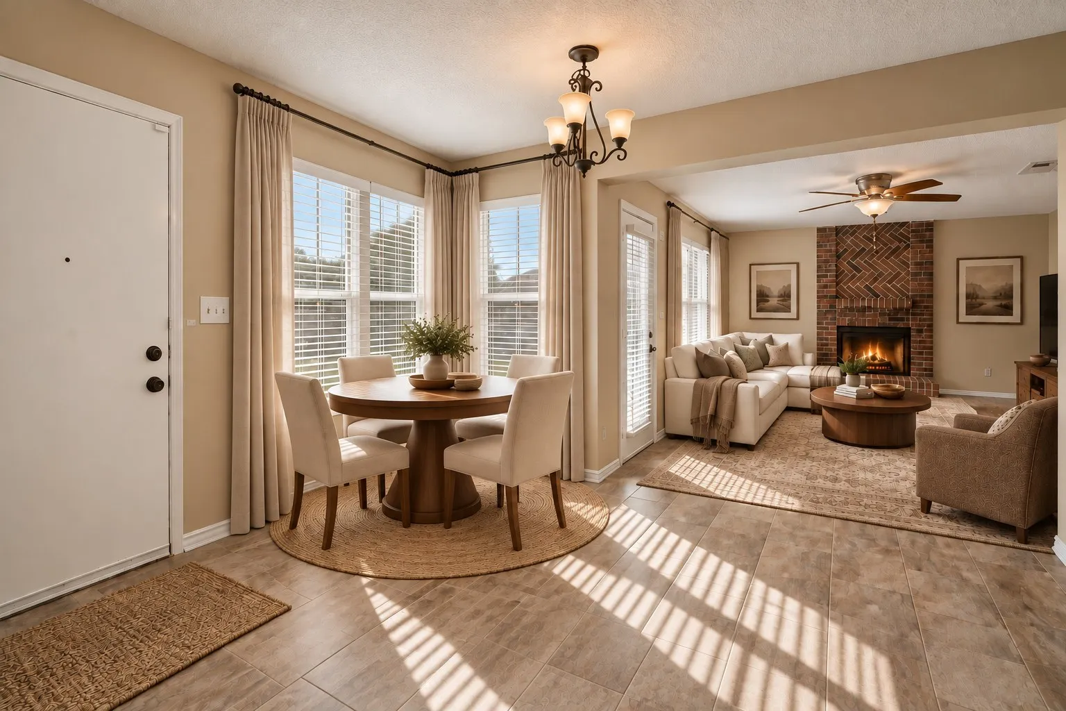 Living/Breakfast Area—Virtually Staged