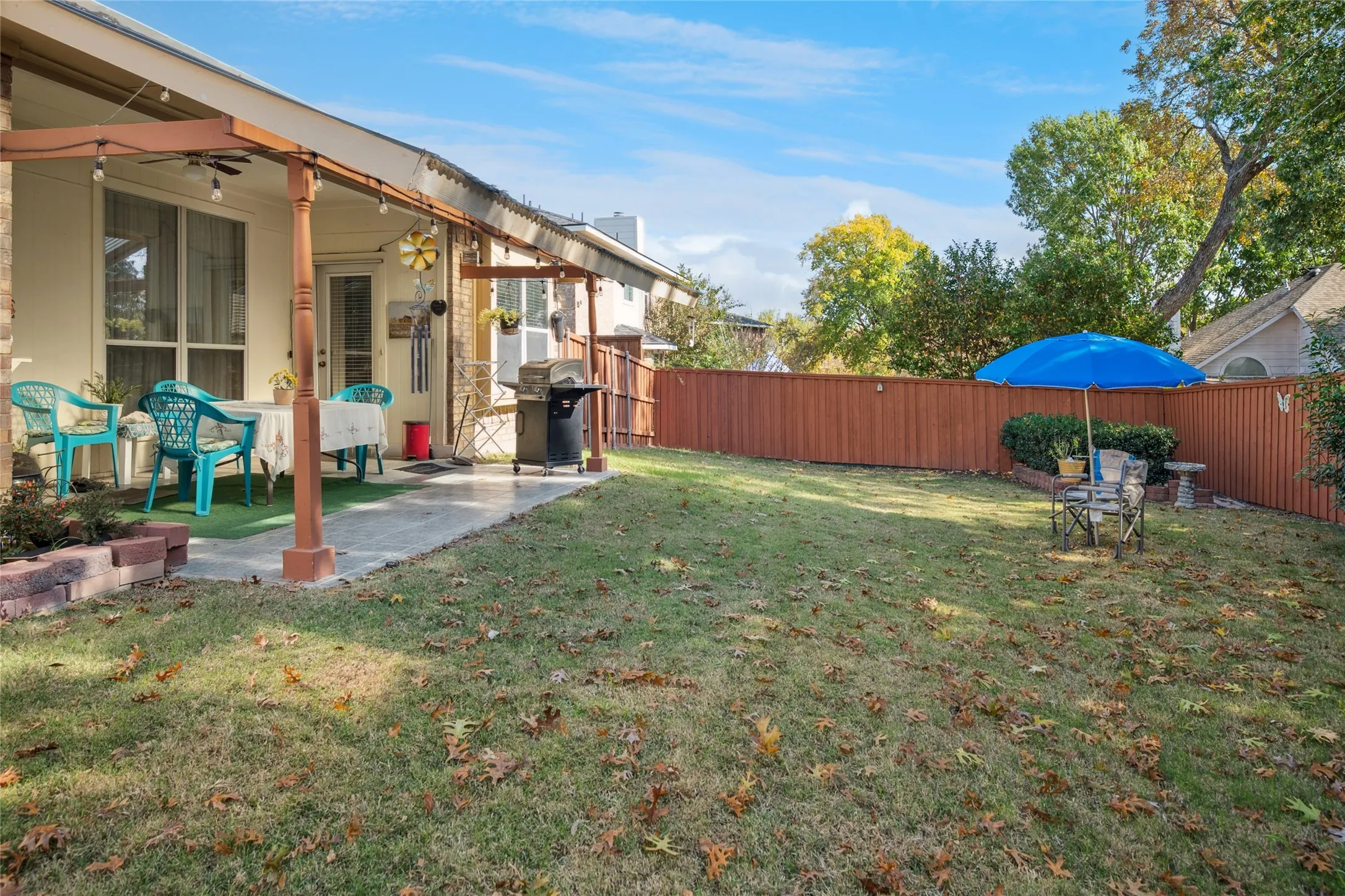 Covered patio