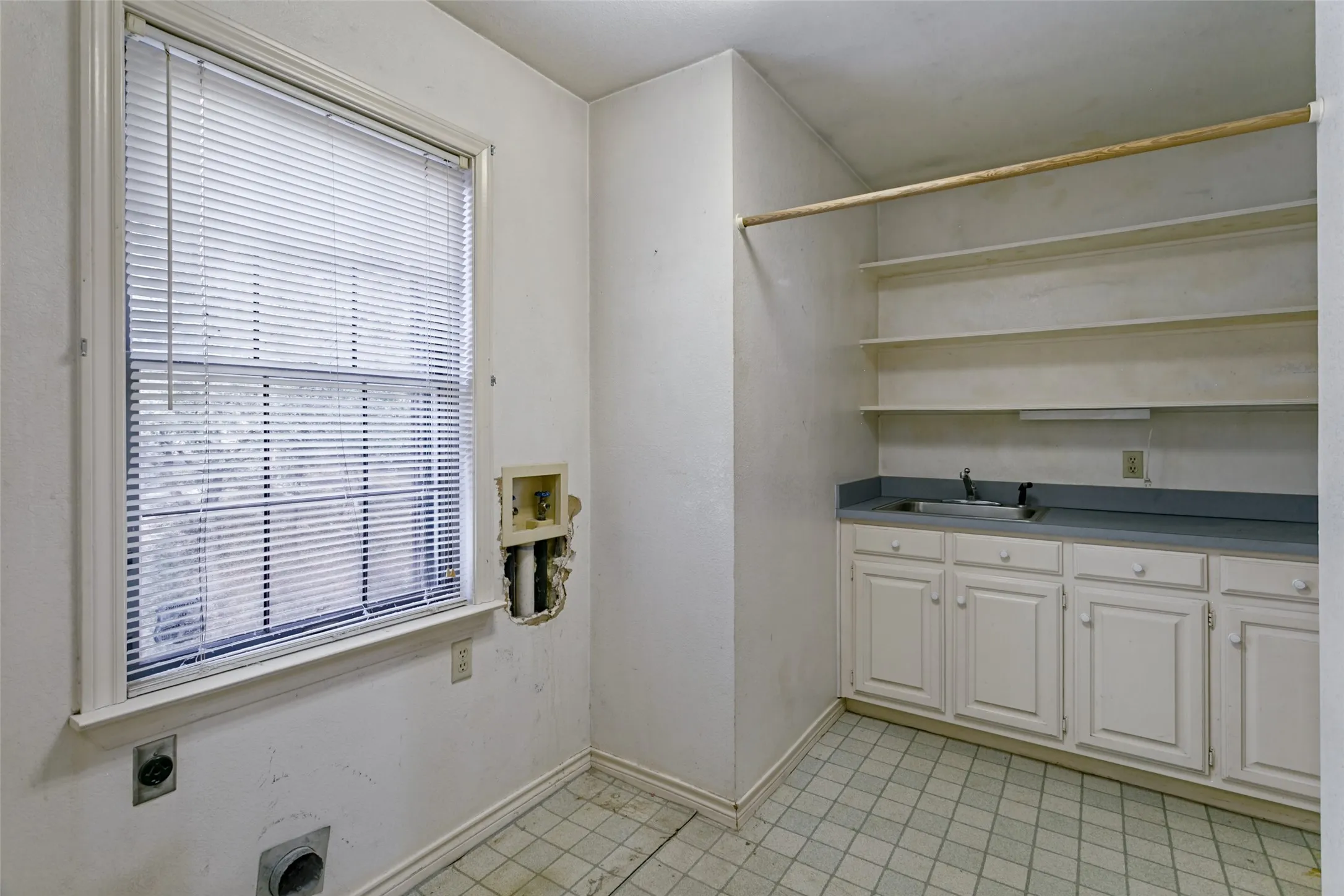 With sink