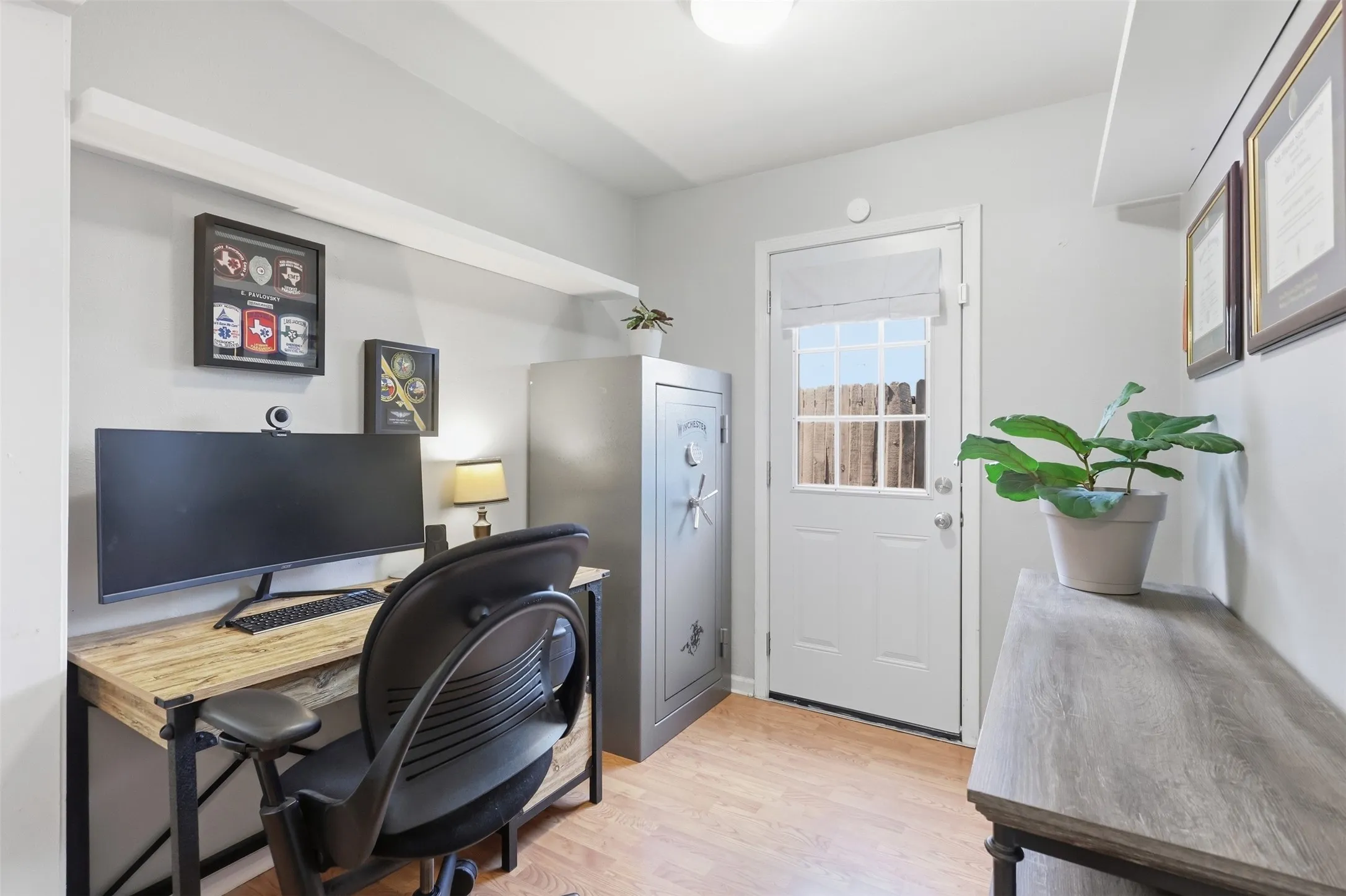 Flexible bonus area currently used as a home office, with room for a playroom, reading nook, or hobby space.
