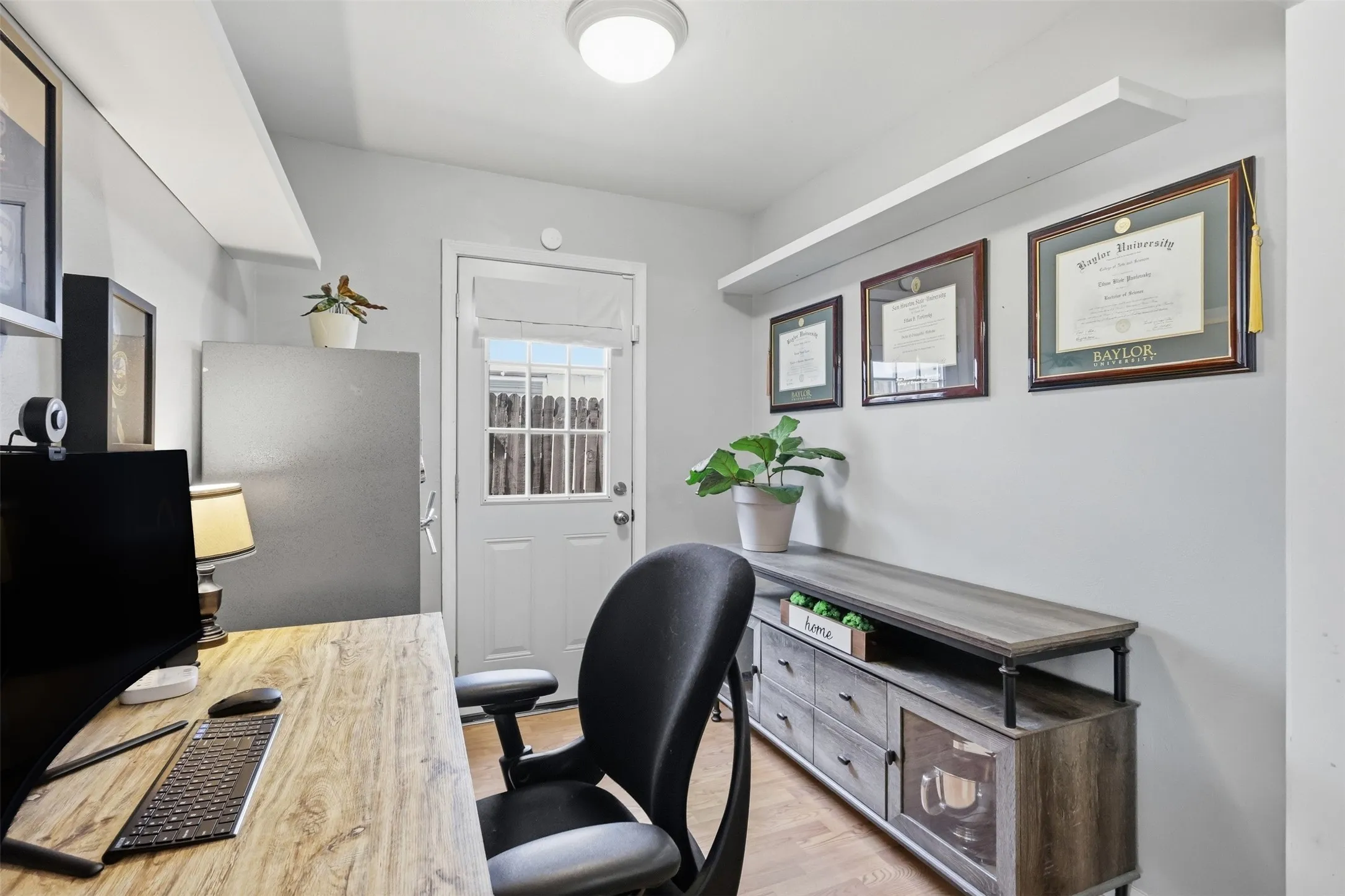Flexible bonus area currently used as a home office, with room for a playroom, reading nook, or hobby space.