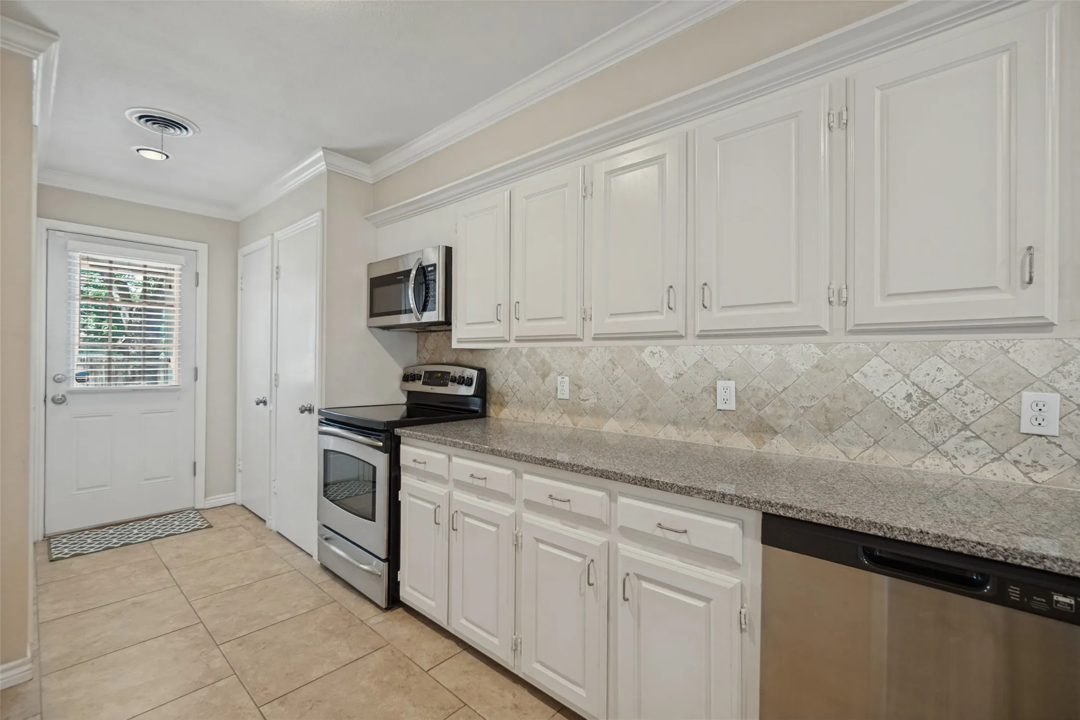Lots of cabinet and counter space.