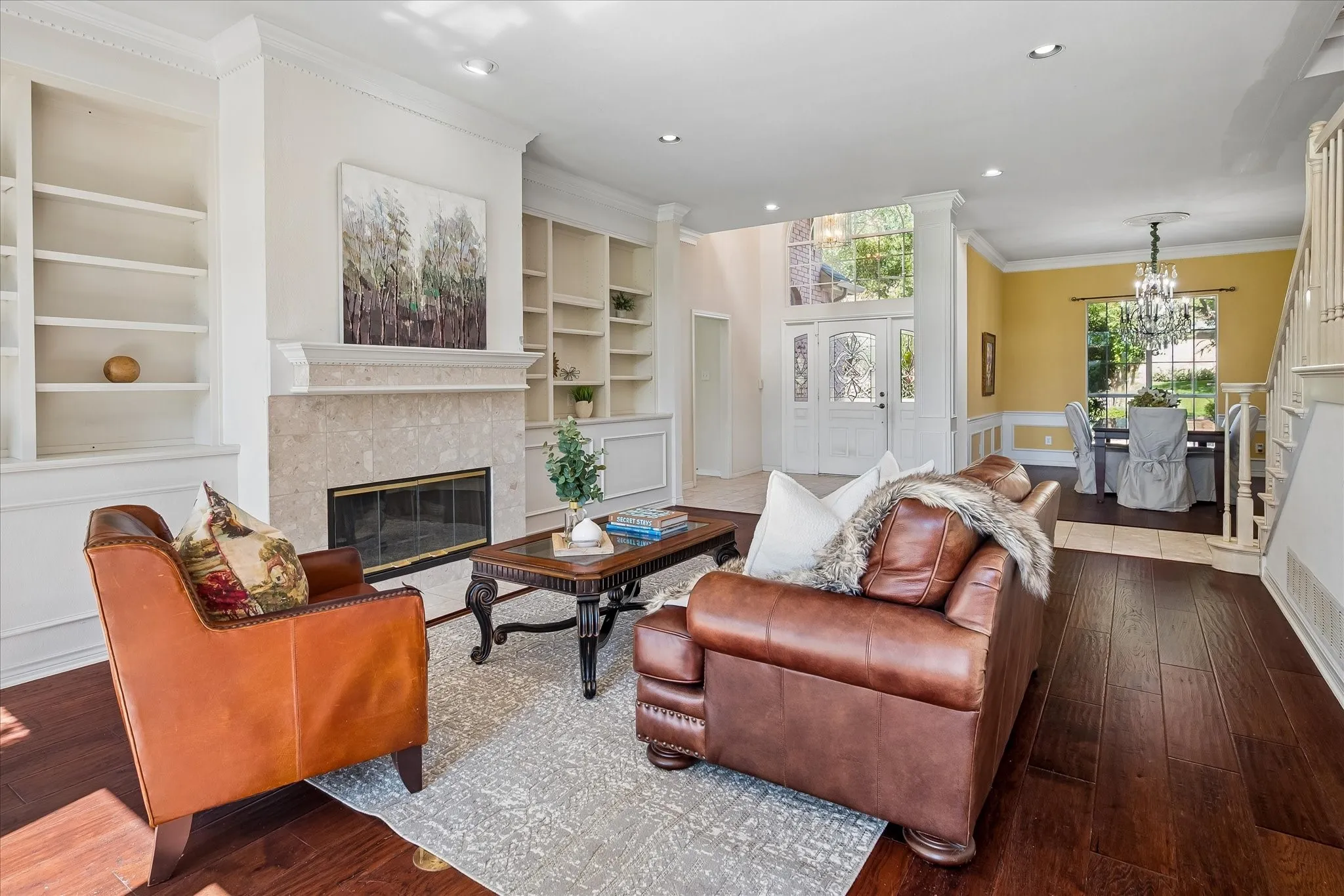 Open floor plan is filled with light from floor to ceiling windows!