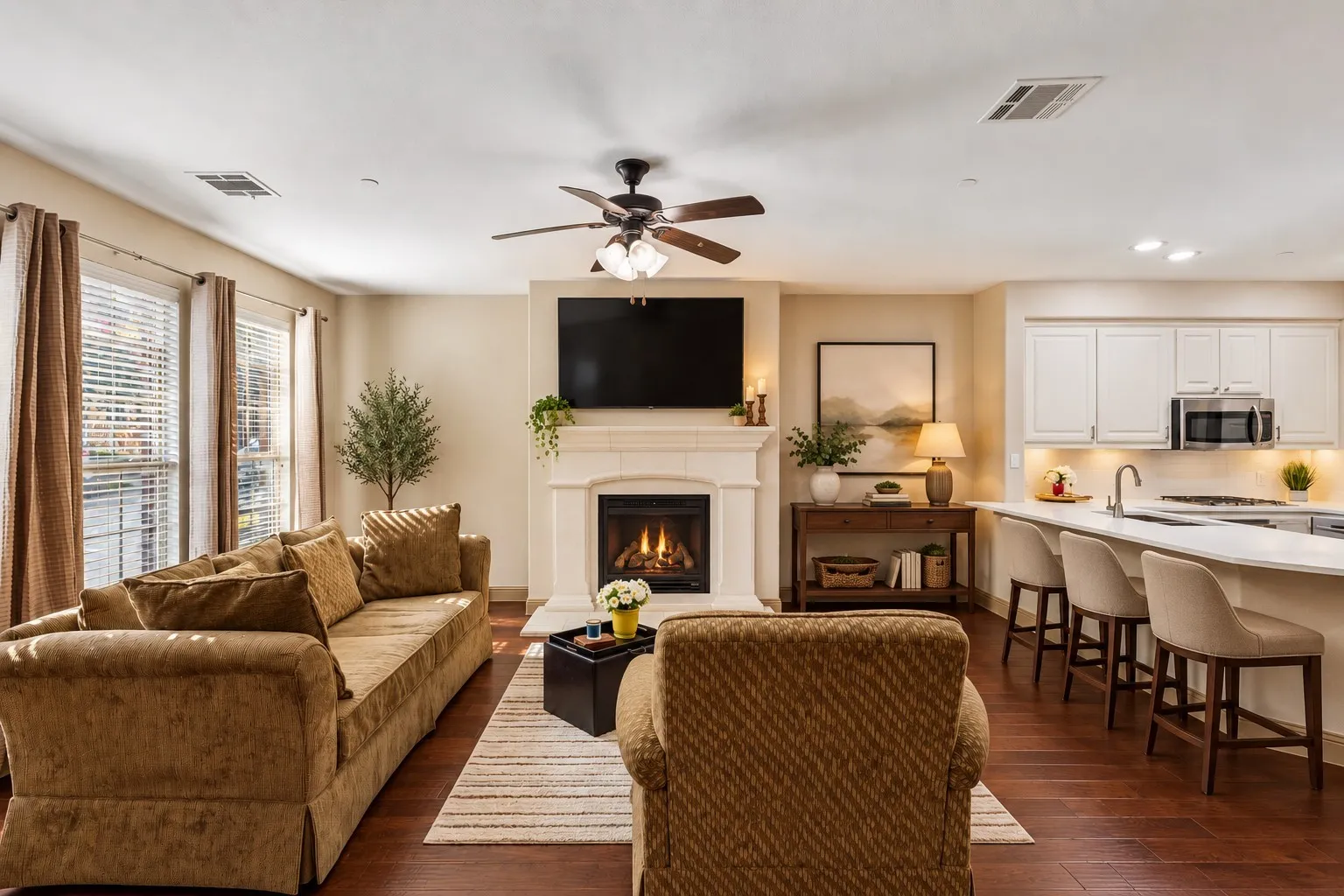 Living Room-Virtually Staged