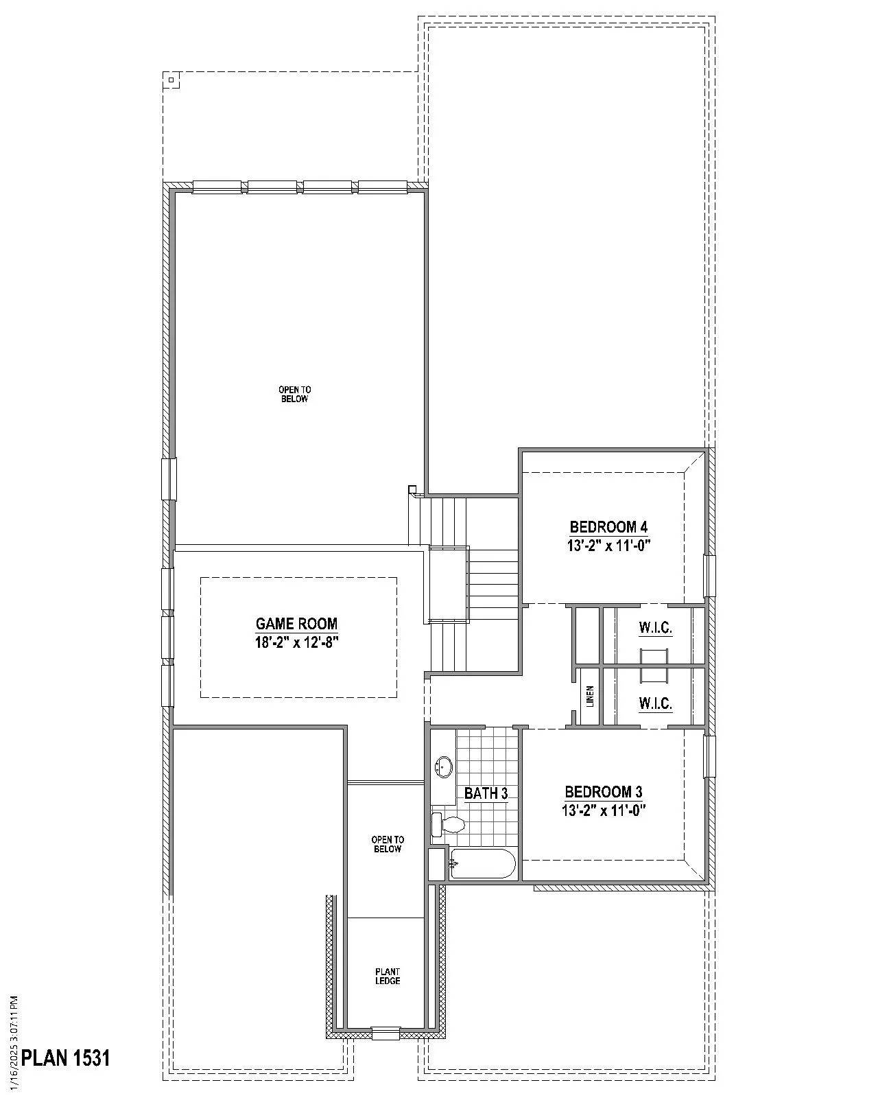 2nd level Floor plan