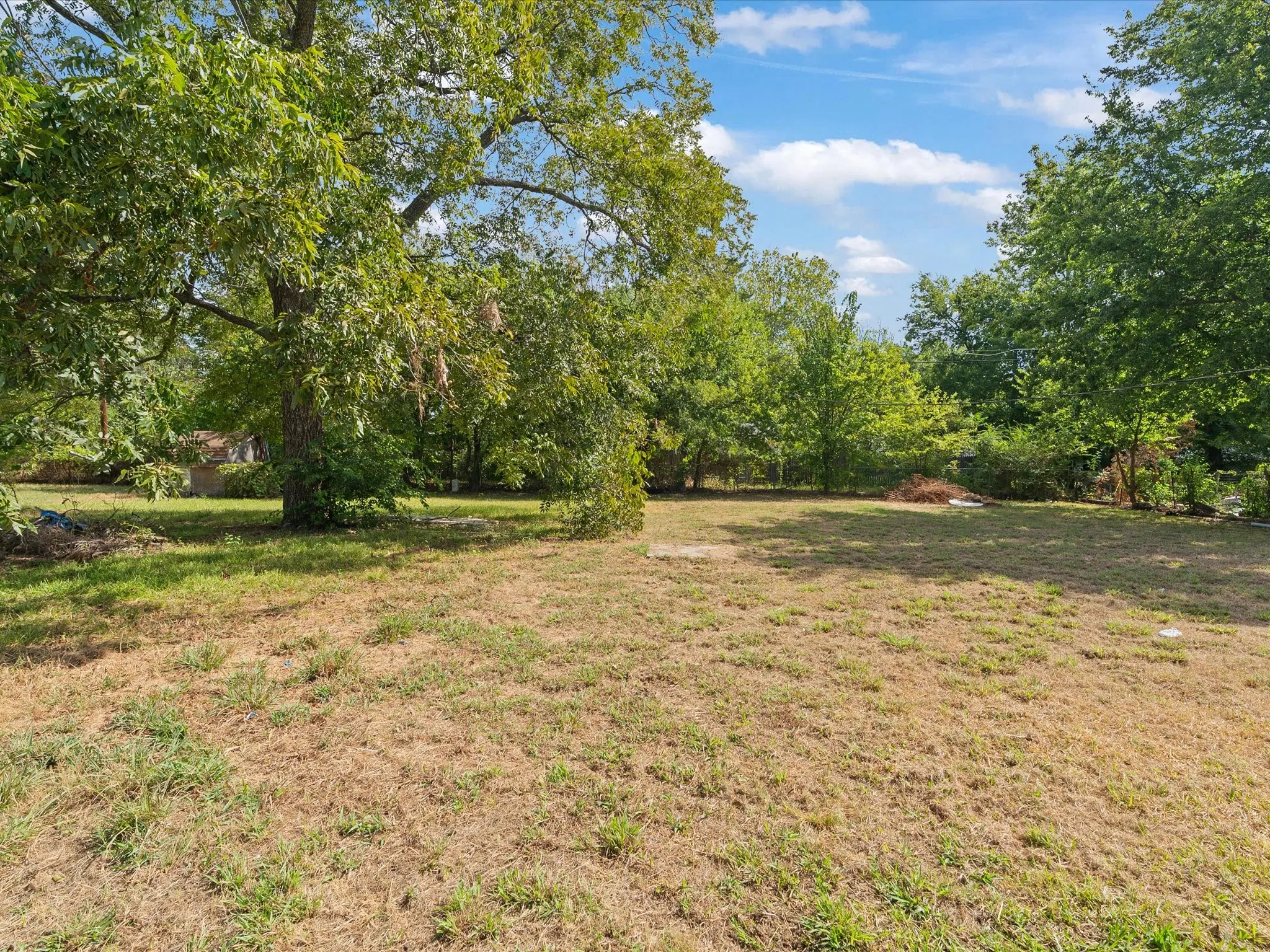 Large yard