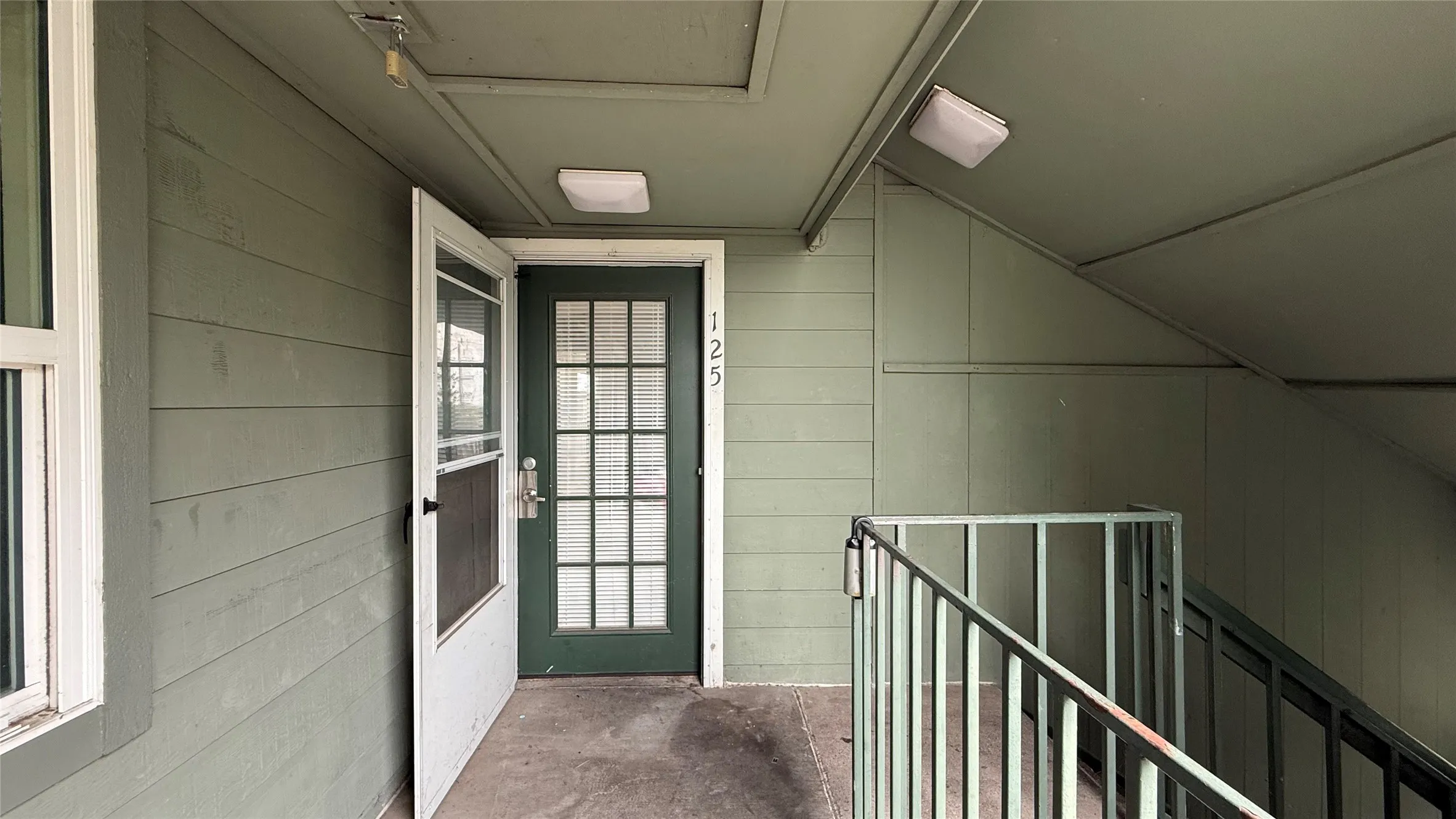 Entry door with lites and a screen door