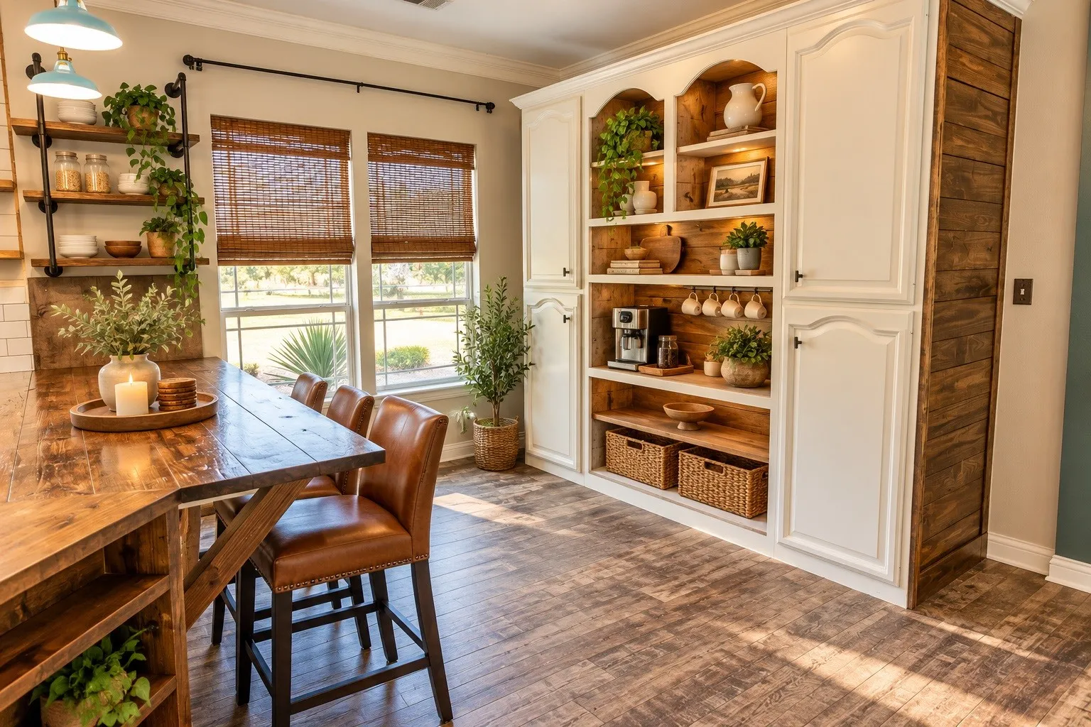 Eat in kitchen area that has been virtually staged
