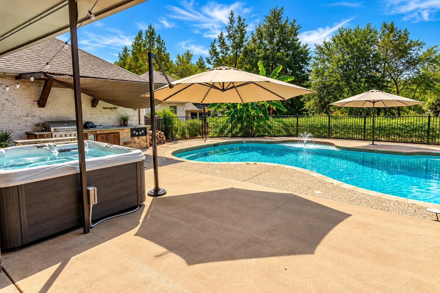 View of pool area