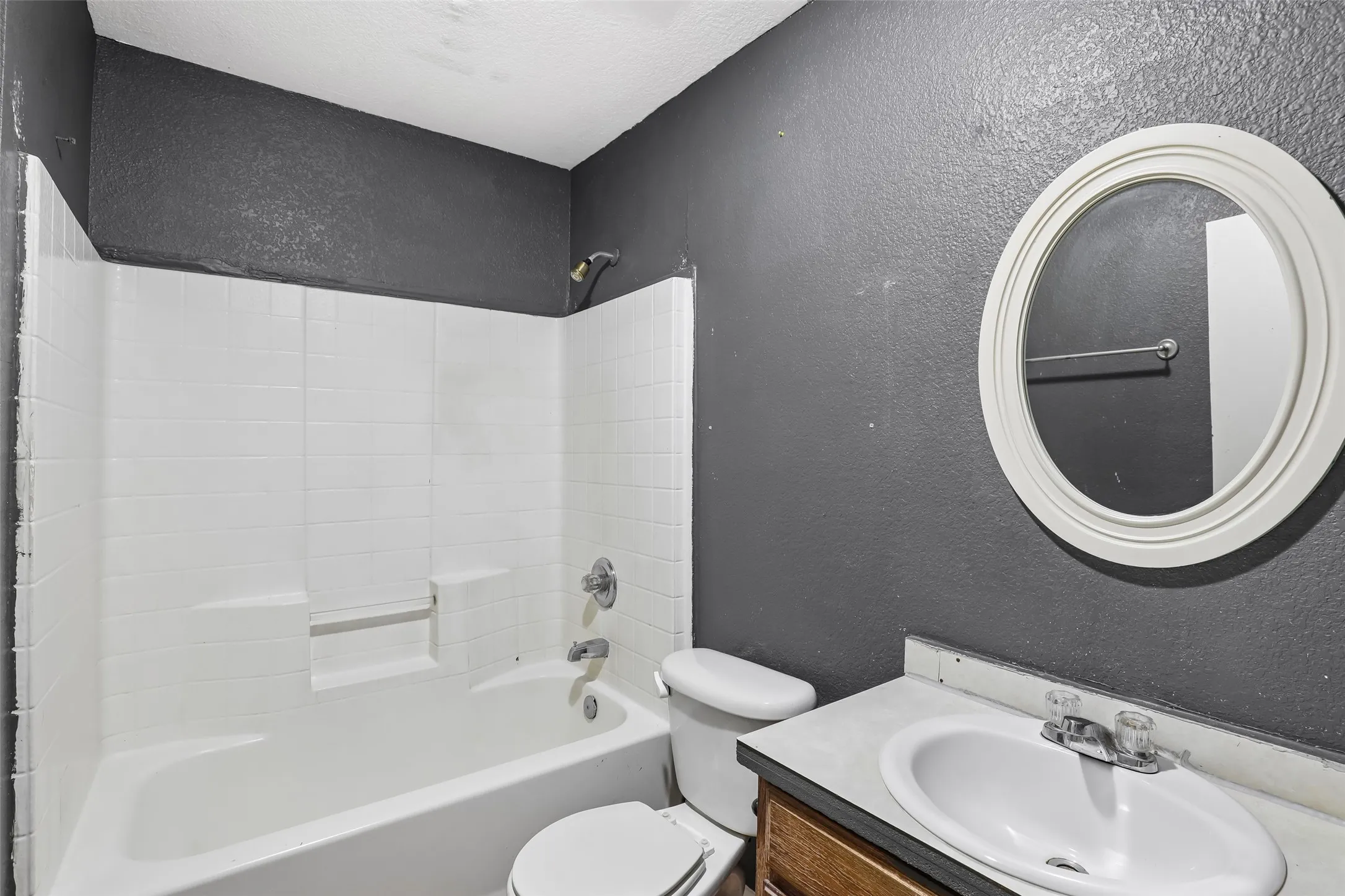 Nice full bathroom with tub and shower