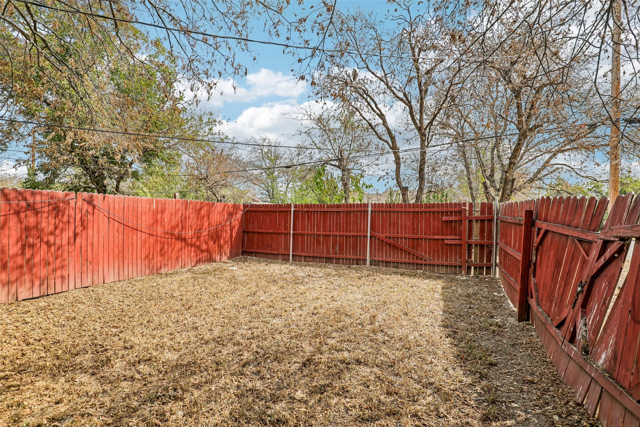 Wood fence