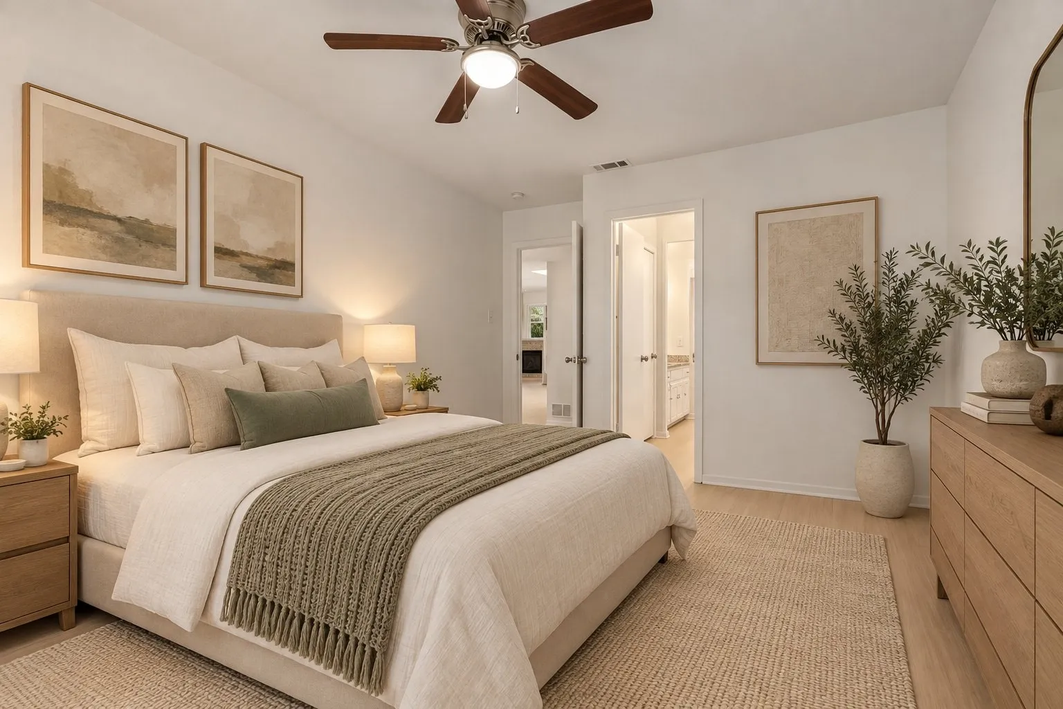 Second bedroom. Virtually staged.
