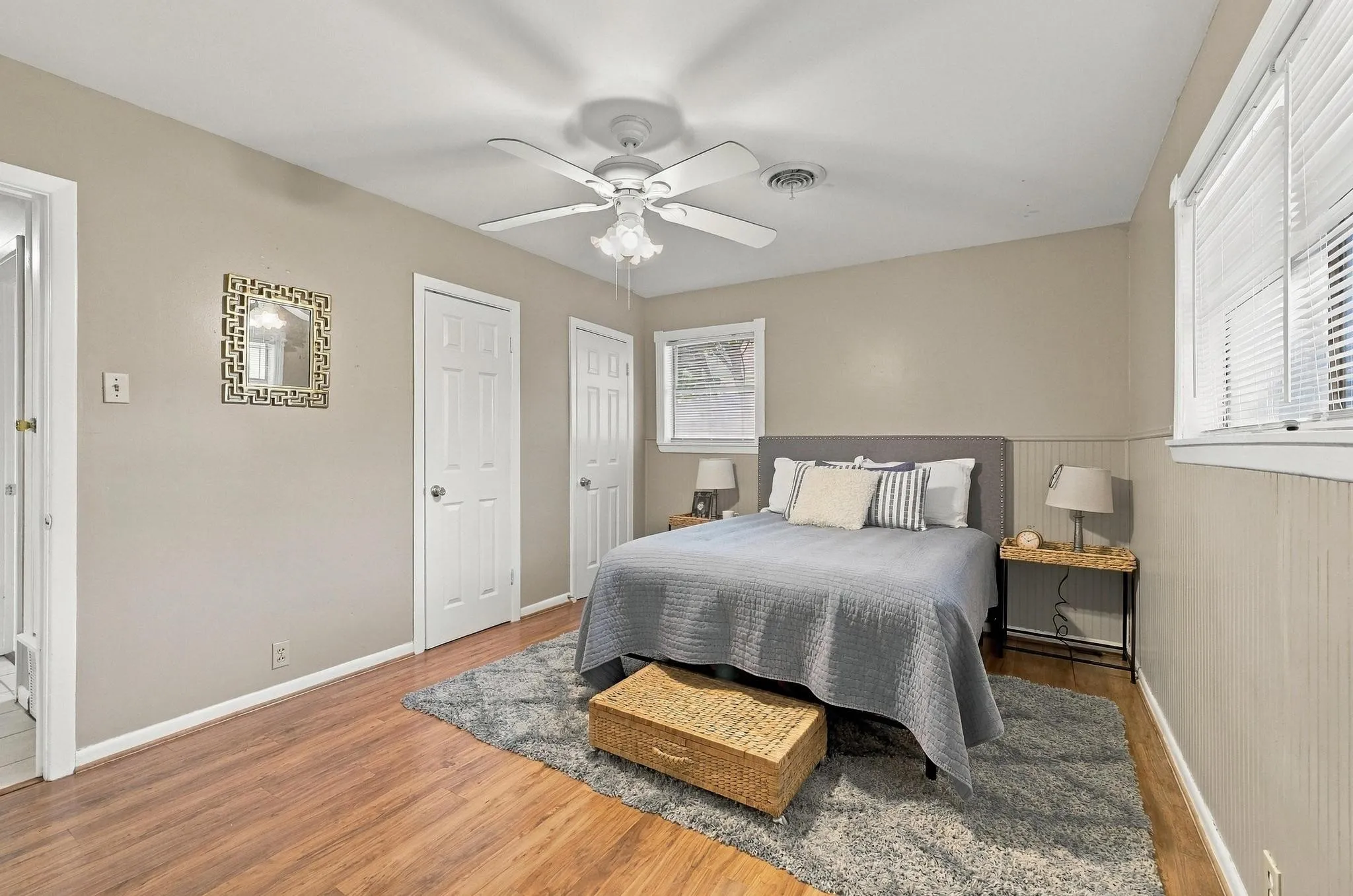 Large bedroom with natural lighting and ensuite connected