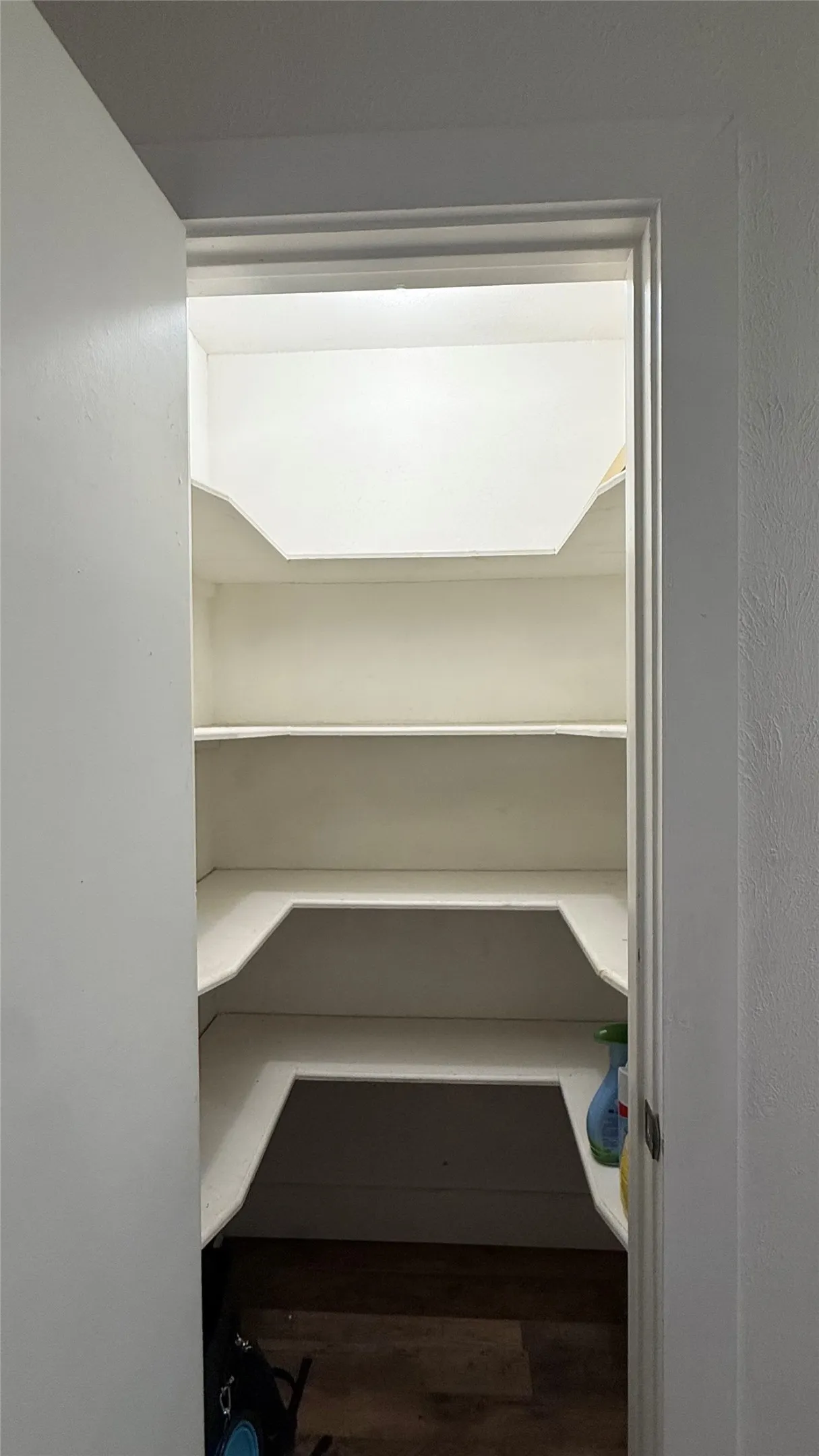 Built-in shelving for organized storage