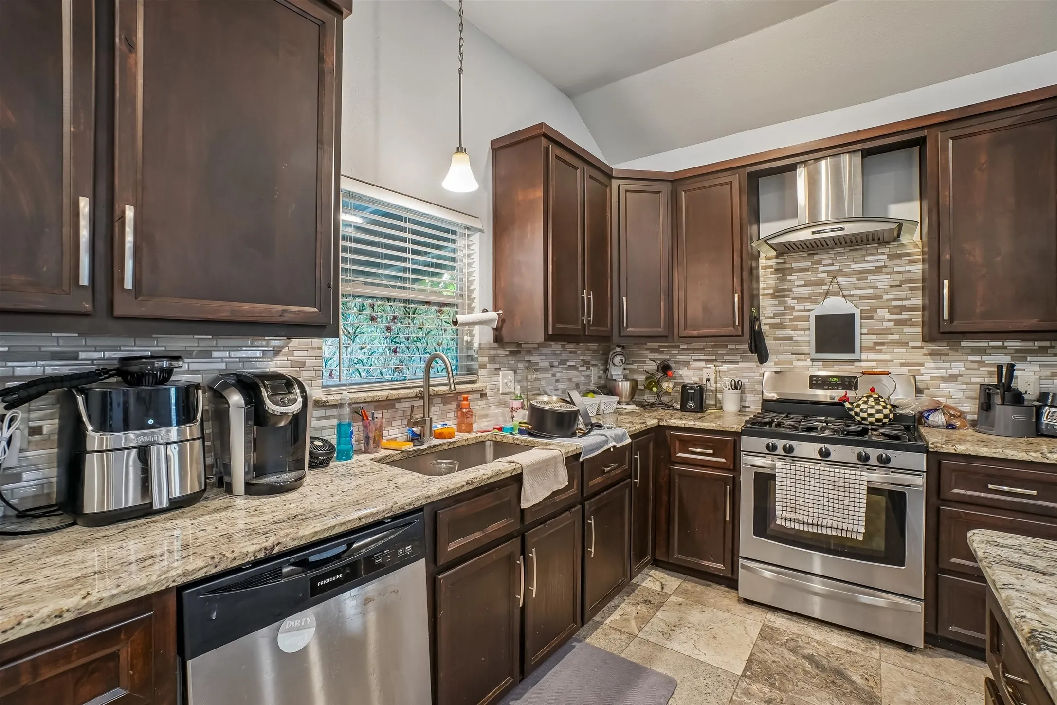 1414B Kitchen with stainless steel appliances