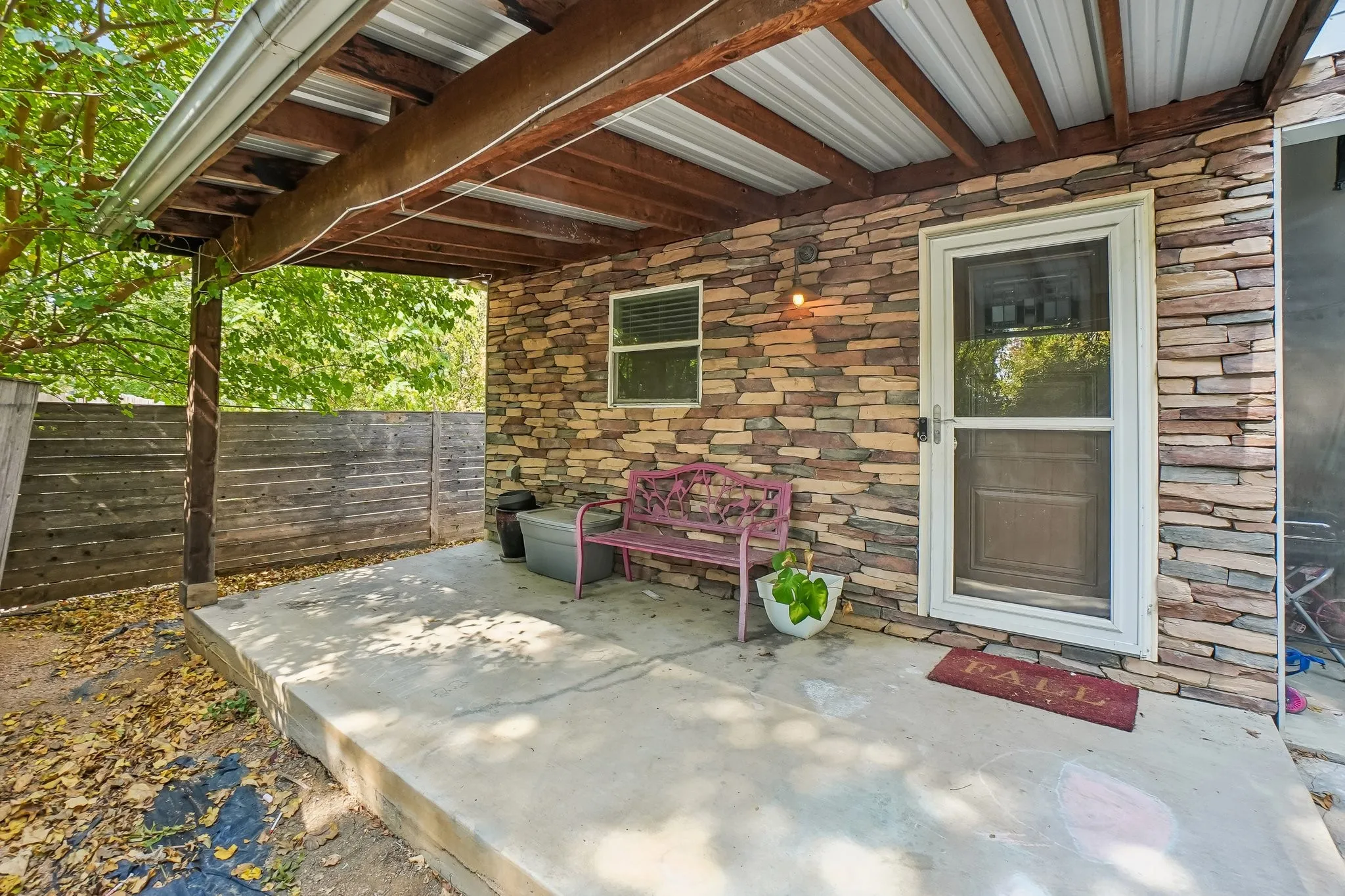 1414B Covered Patio and Front Door