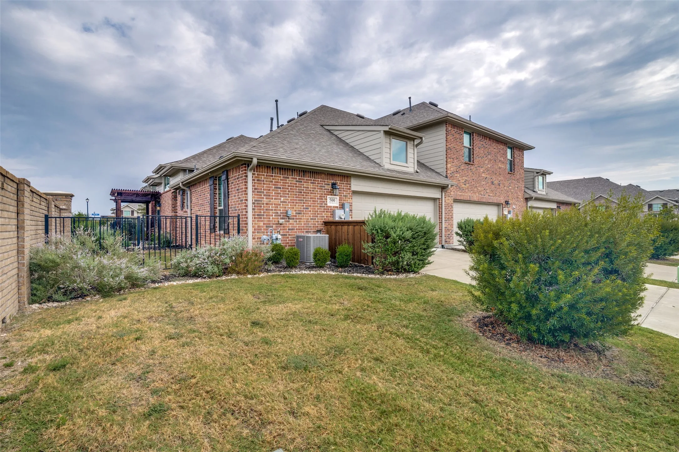 Drive and side yard