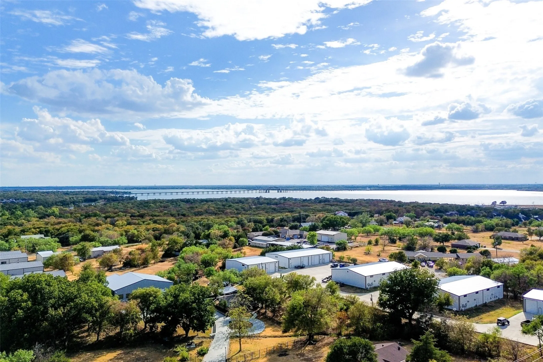 Aerial View - Facing Lake and Toll Bridge